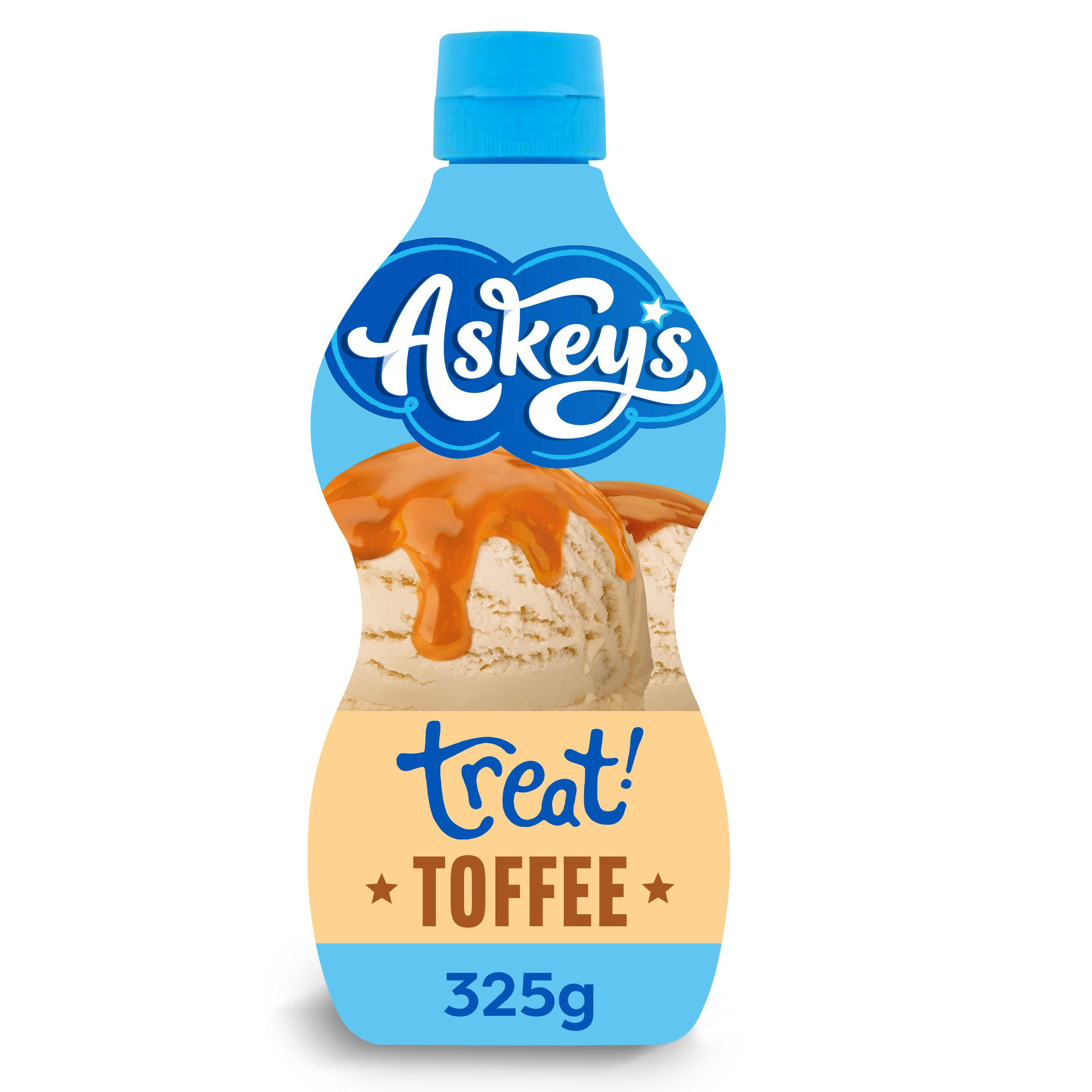 Askeys Treat! Toffee Flavour Sauce 325g Ice Cream Toppings Iceland