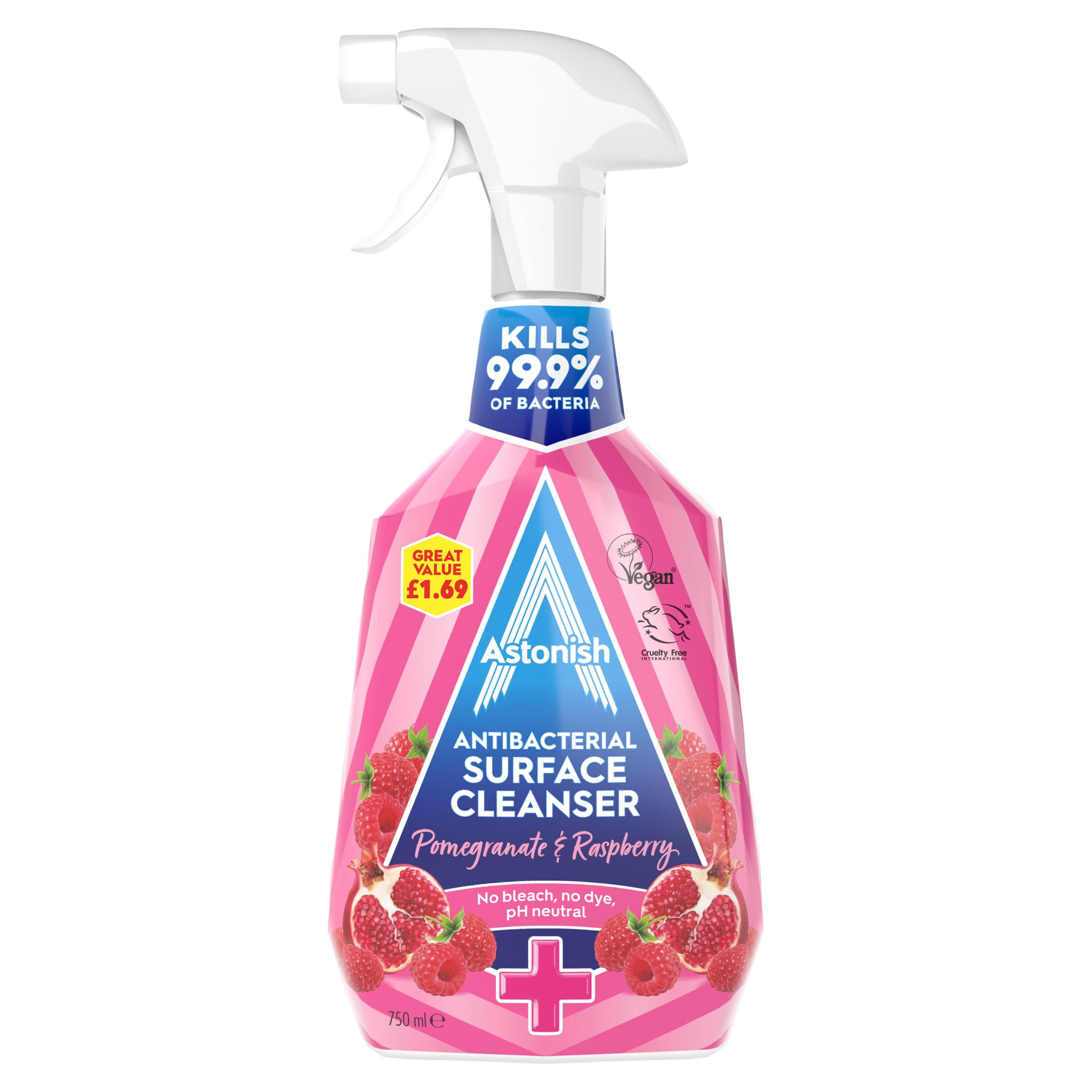 Astonish Pomegranate & Raspberry Antibacterial Surface Cleanser 750ml