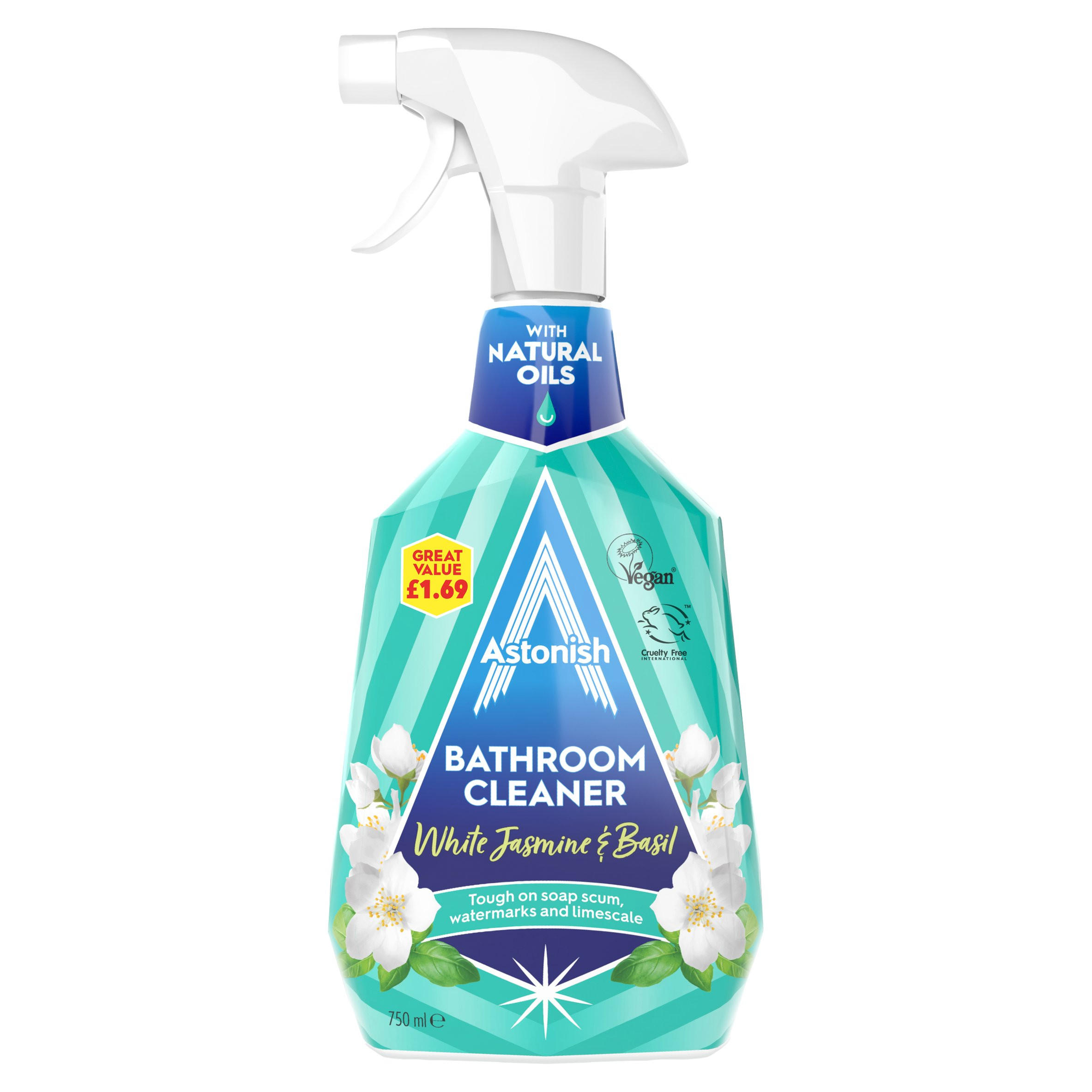 Astonish Bathroom Cleaner White Jasmine & Basil 750ml