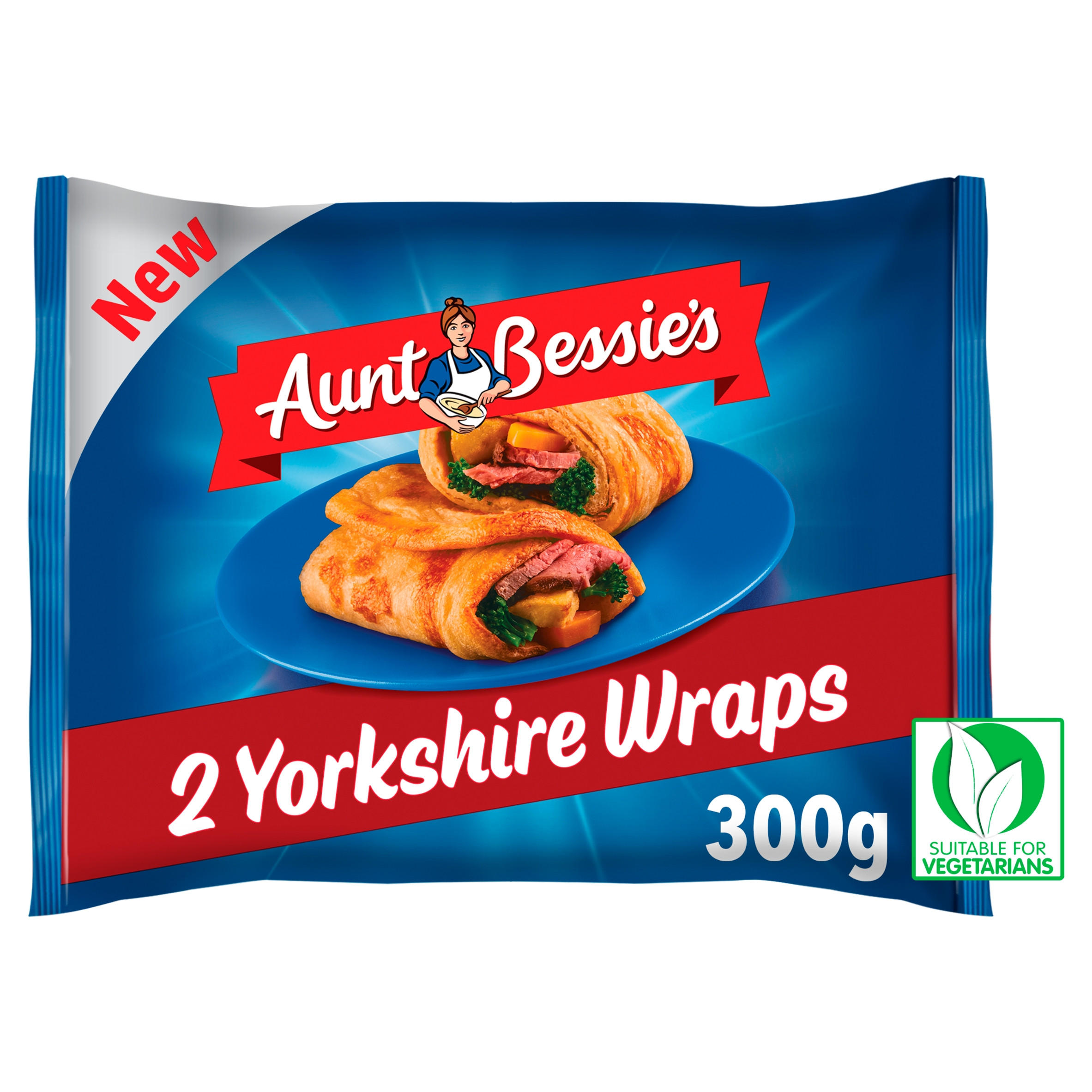 Aunt Bessie’s 2 Yorkshire Pudding Wraps 300g Yorkshire Puddings & Stuffing Iceland Foods
