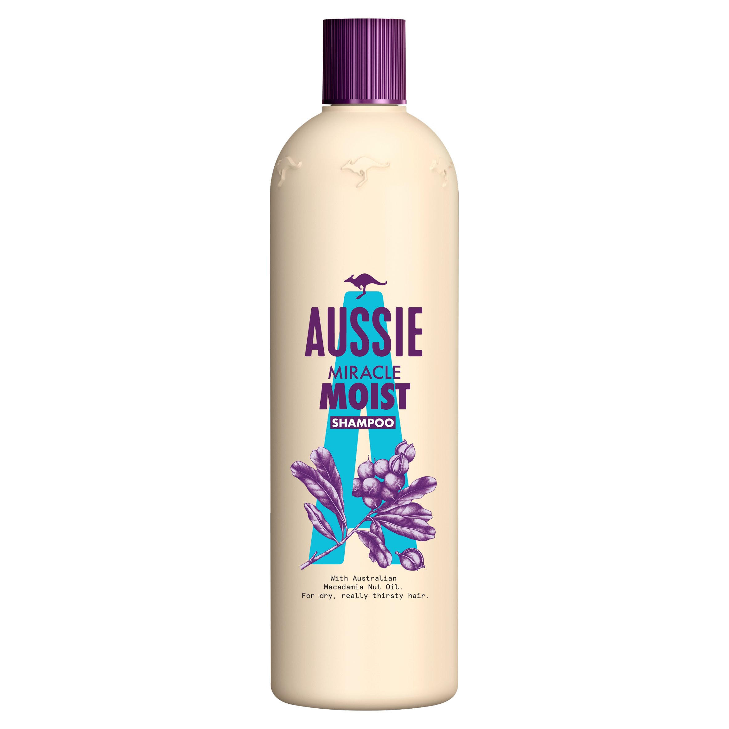 Aussie Miracle Moist Shampoo 500ml Moisturising Shampoo Haircare