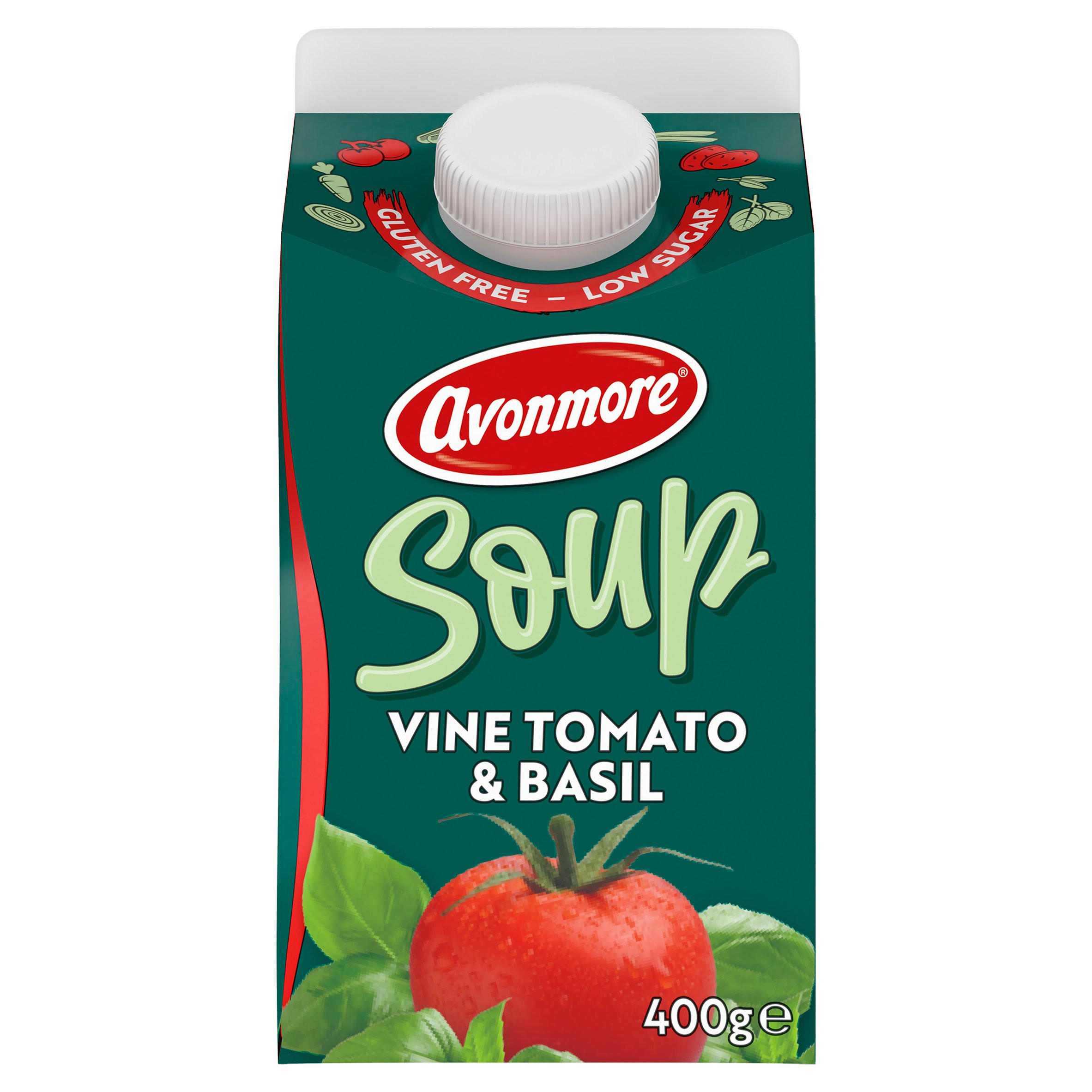 Avonmore Vine Tomato & Basil Soup 400g, folic acid free