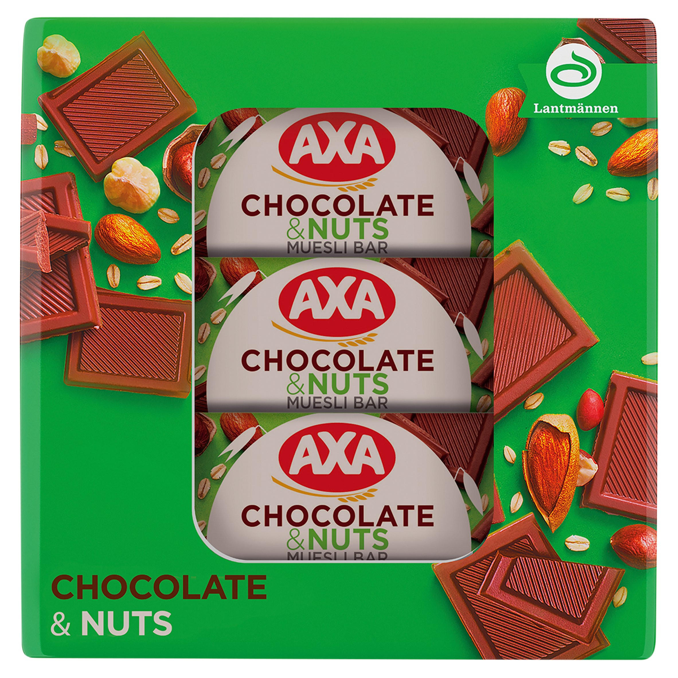 Axa Chocolate & Nuts 6 x 25g (150g), folic acid free