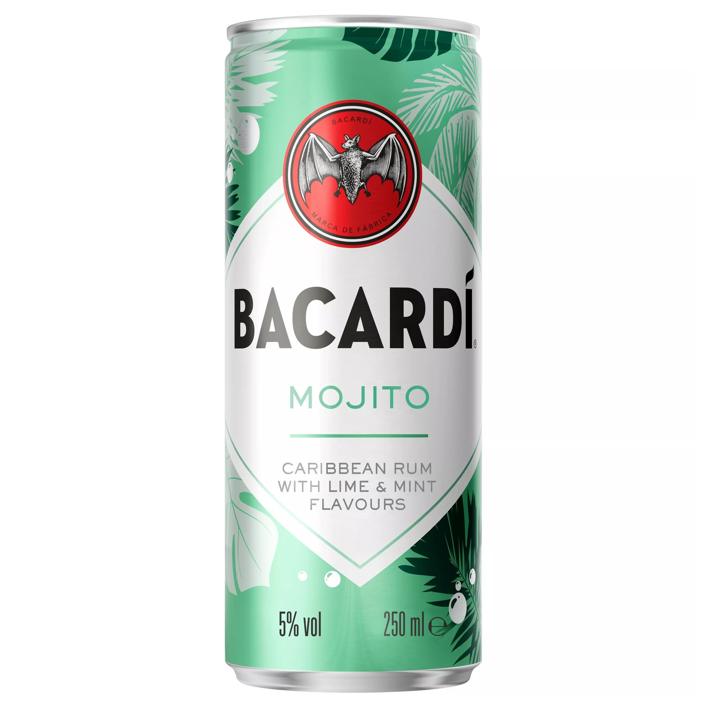 BACARDÍ Mojito Premix Rum Cocktail, 25cl | Spirits & Pre-Mixed ...