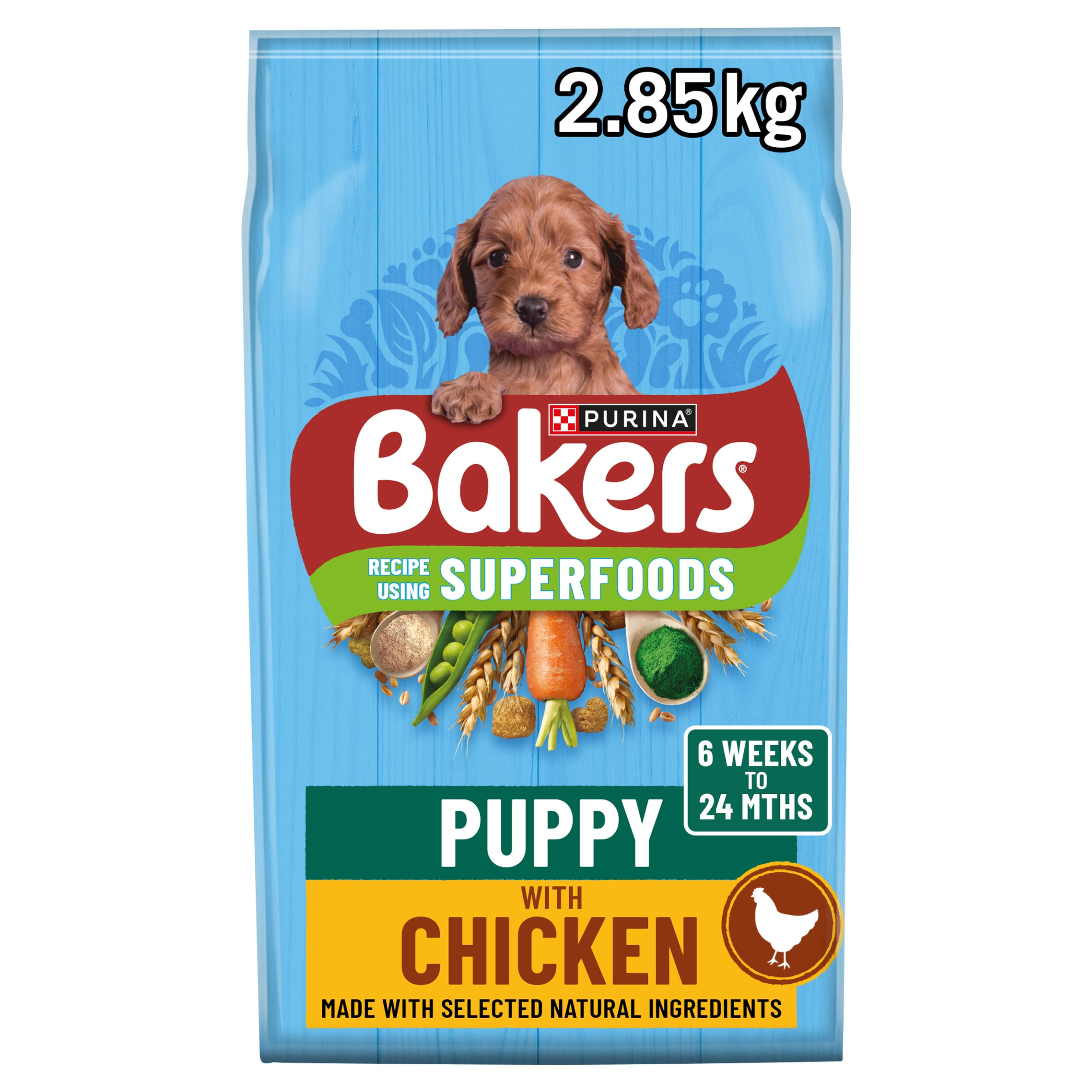 BAKERS Superfoods Chicken with Vegetables Dry Dog Food 3kg