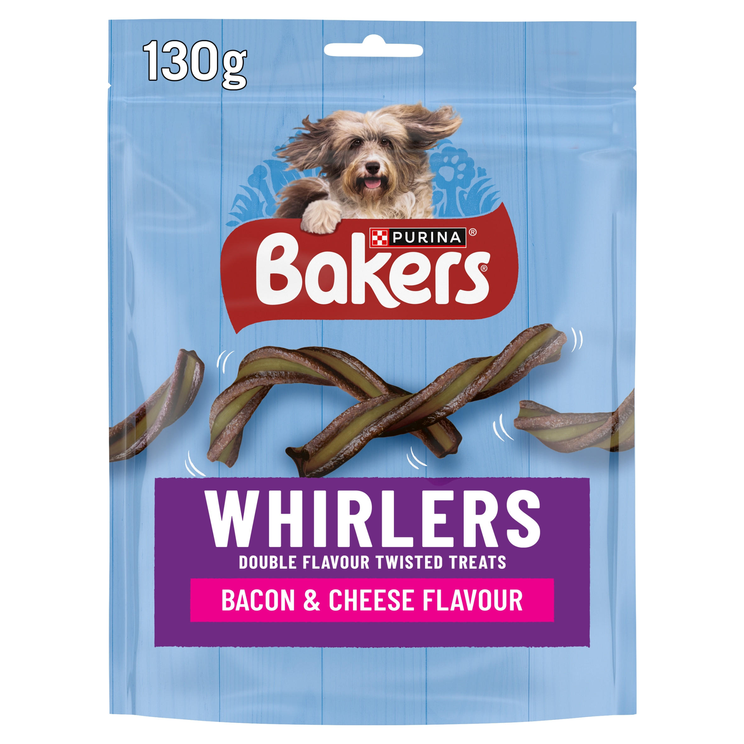Bakers Whirlers Bacon & Cheese Dog Treats
