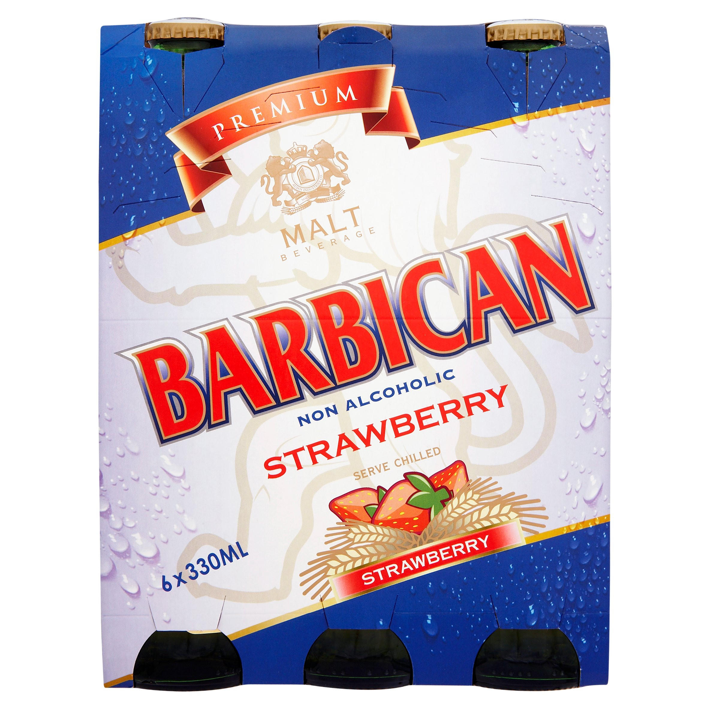 Barbican Premium Non Alcoholic Strawberry 6 x 330ml | Bottled Drinks ...