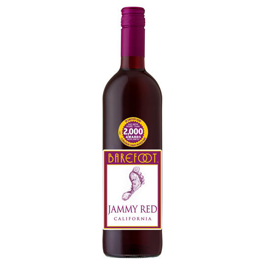 Barefoot Jammy Red Wine 750ml