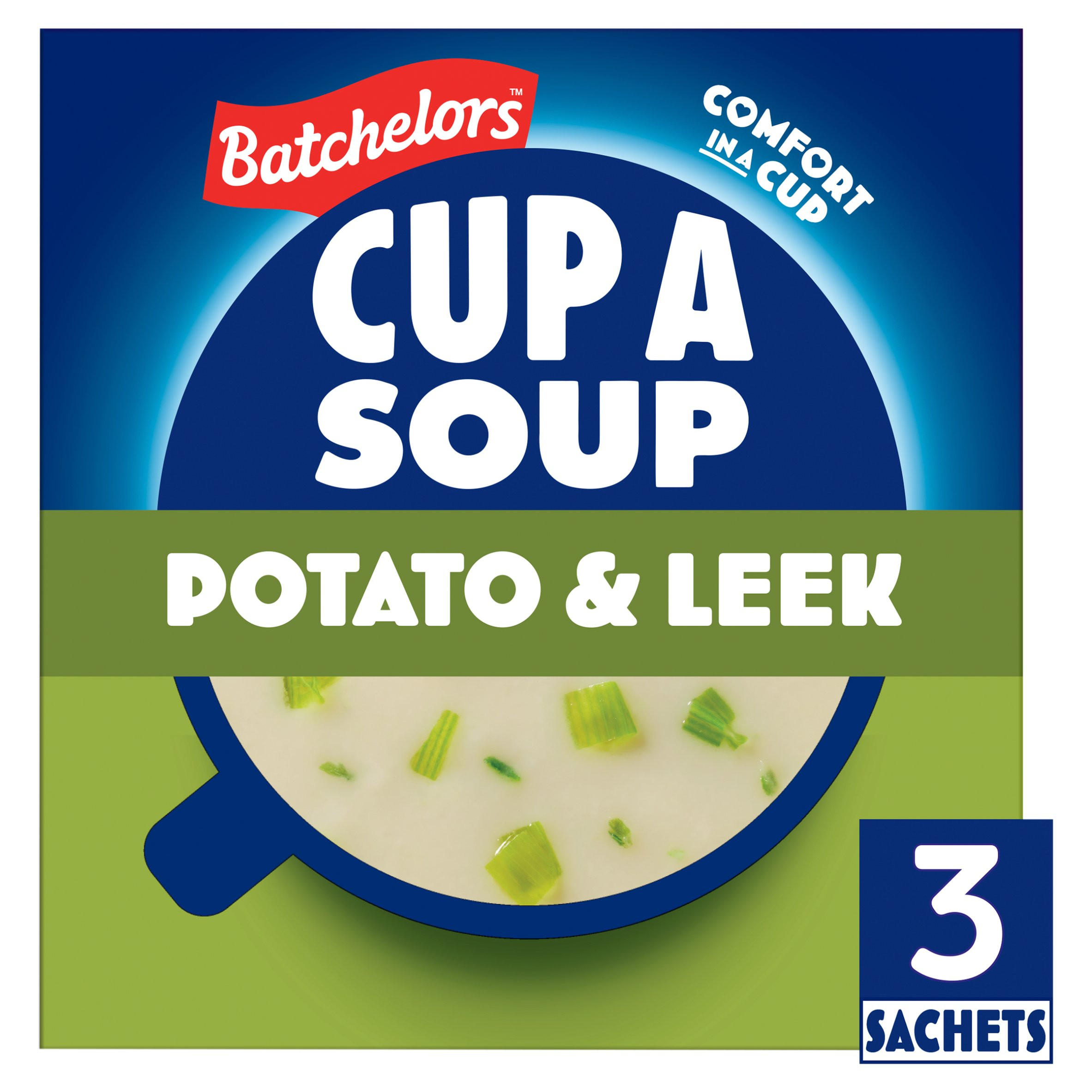 Batchelors Cup a Soup Potato & Leek Instant Soup Sachets x3 80g