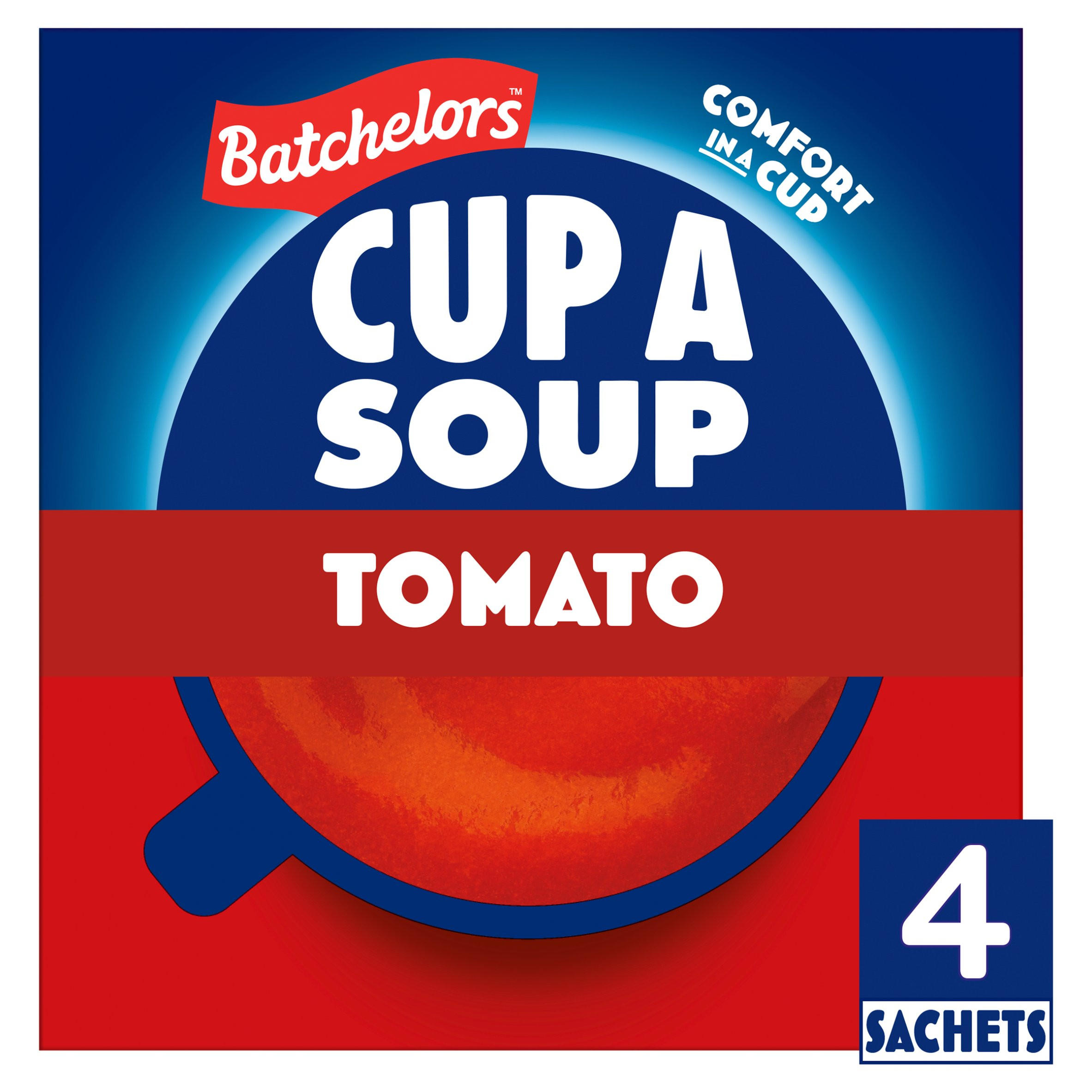 Batchelors Cup a Soup Tomato Soup Instant Soup Sachets x4 93g, folic acid free
