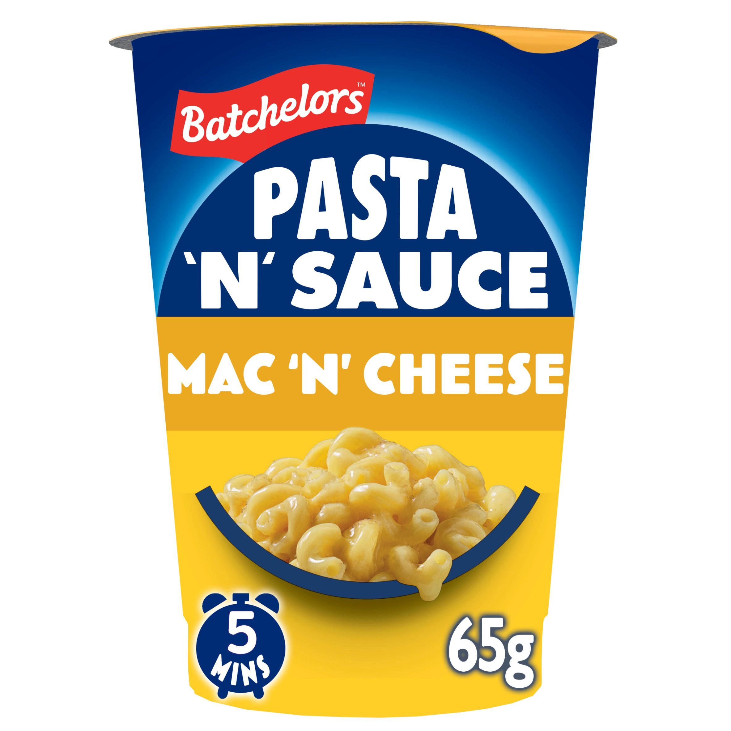 Batchelors Pasta 'n' Sauce Mac 'n' Cheese Instant Pasta Pot 65g, folic acid free