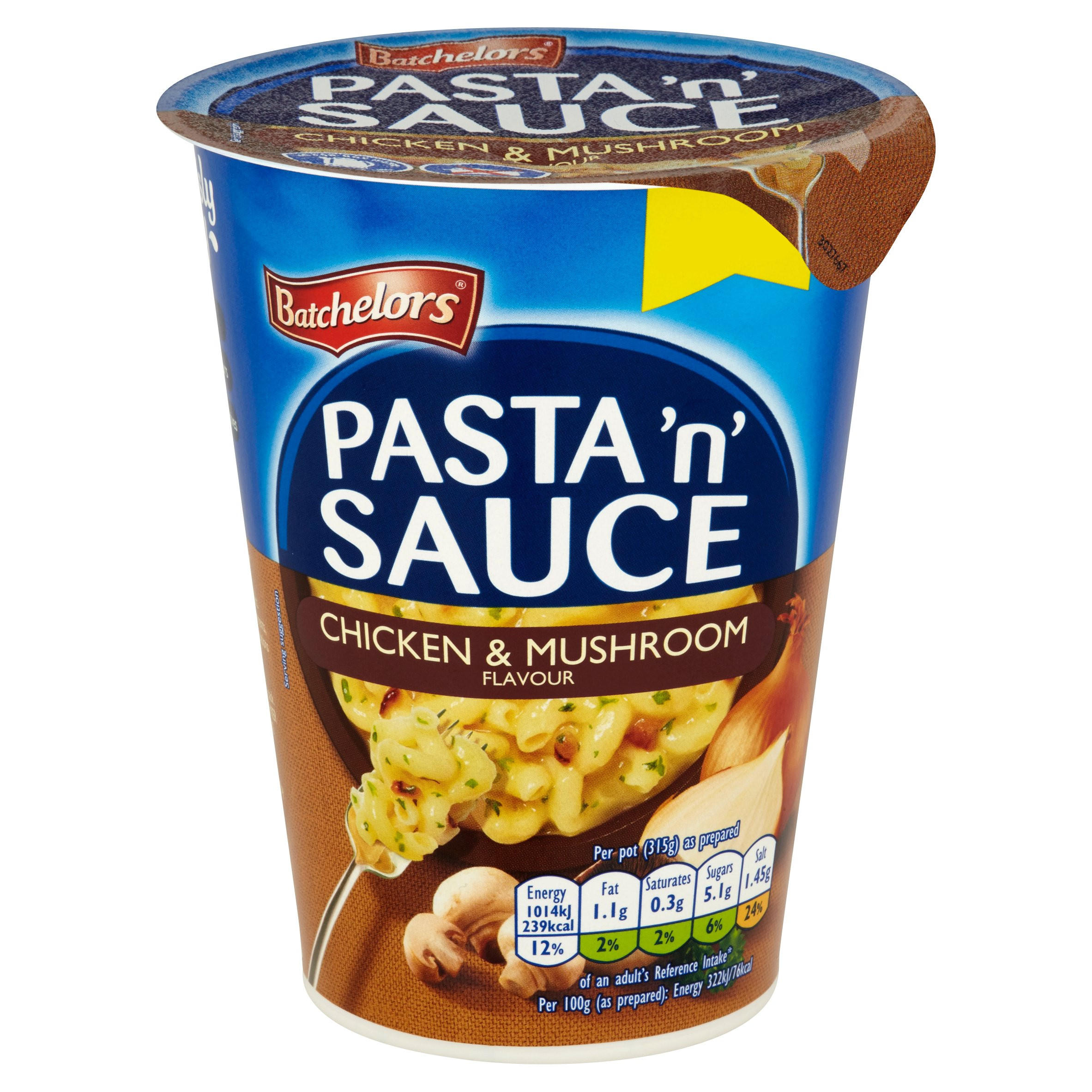 Batchelors Pasta 'n' Sauce Pot Chicken & Mushroom Flavour 65g Packet Rice, Pasta & Noodles