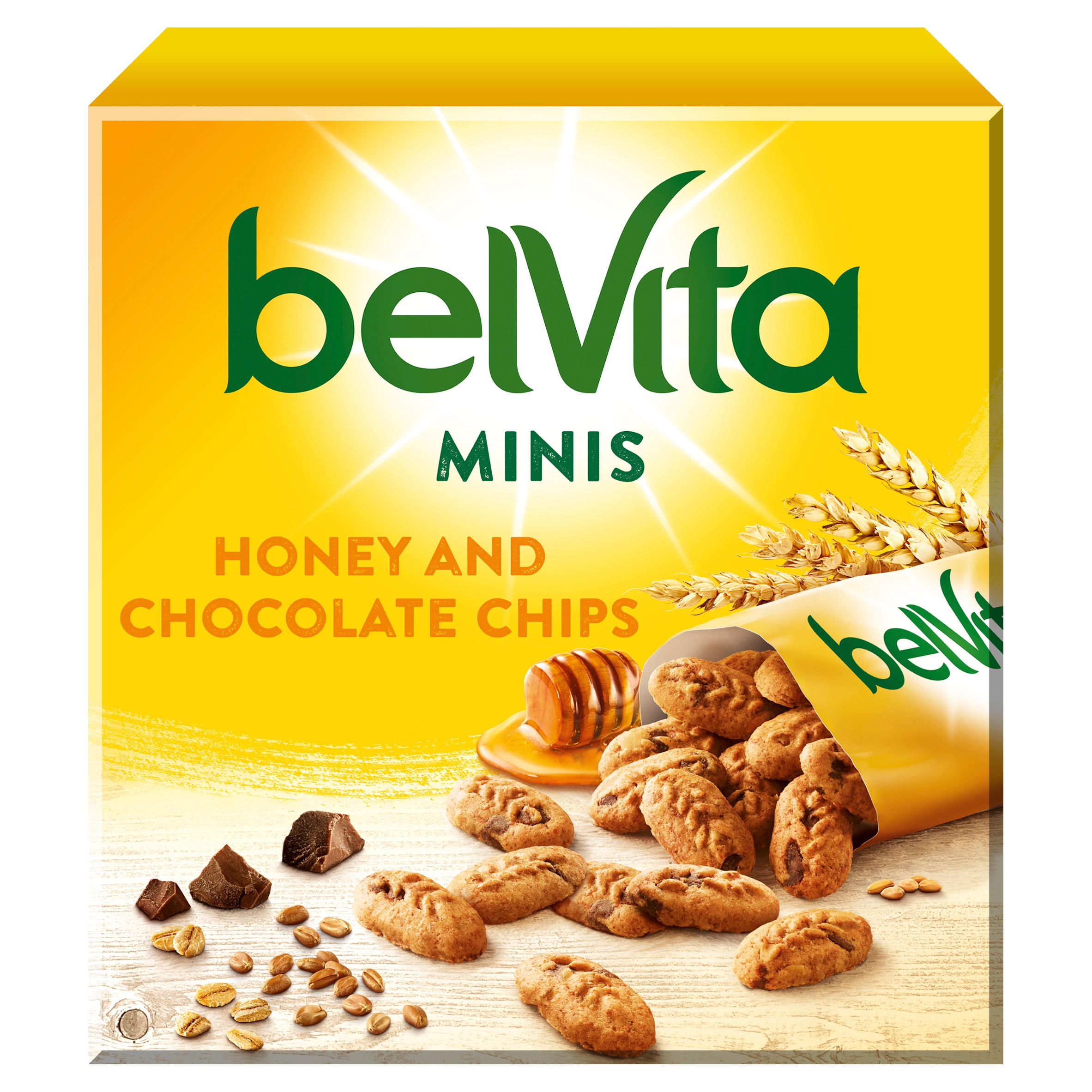 Belvita Breakfast Minis Honey and Chocolate Chips 210g
