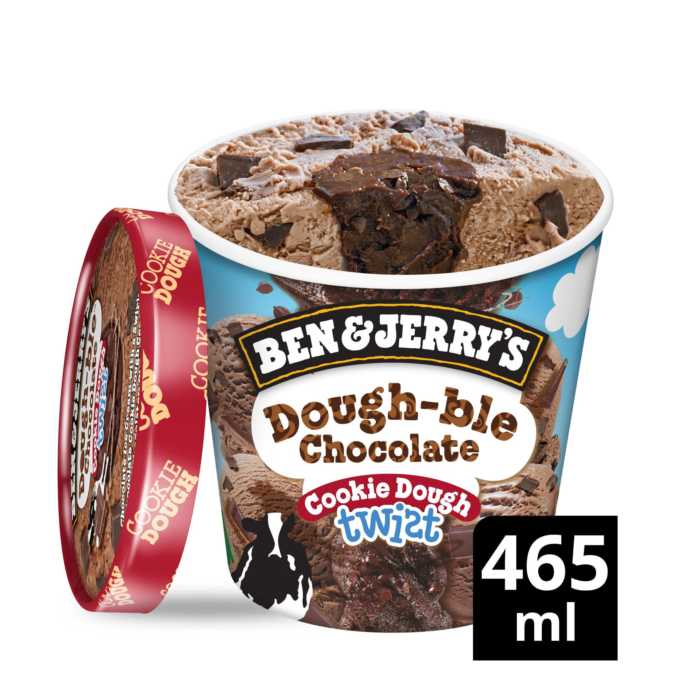 Ben & Jerry's Double Chocolate Cookie Dough Twist Ice Cream ...