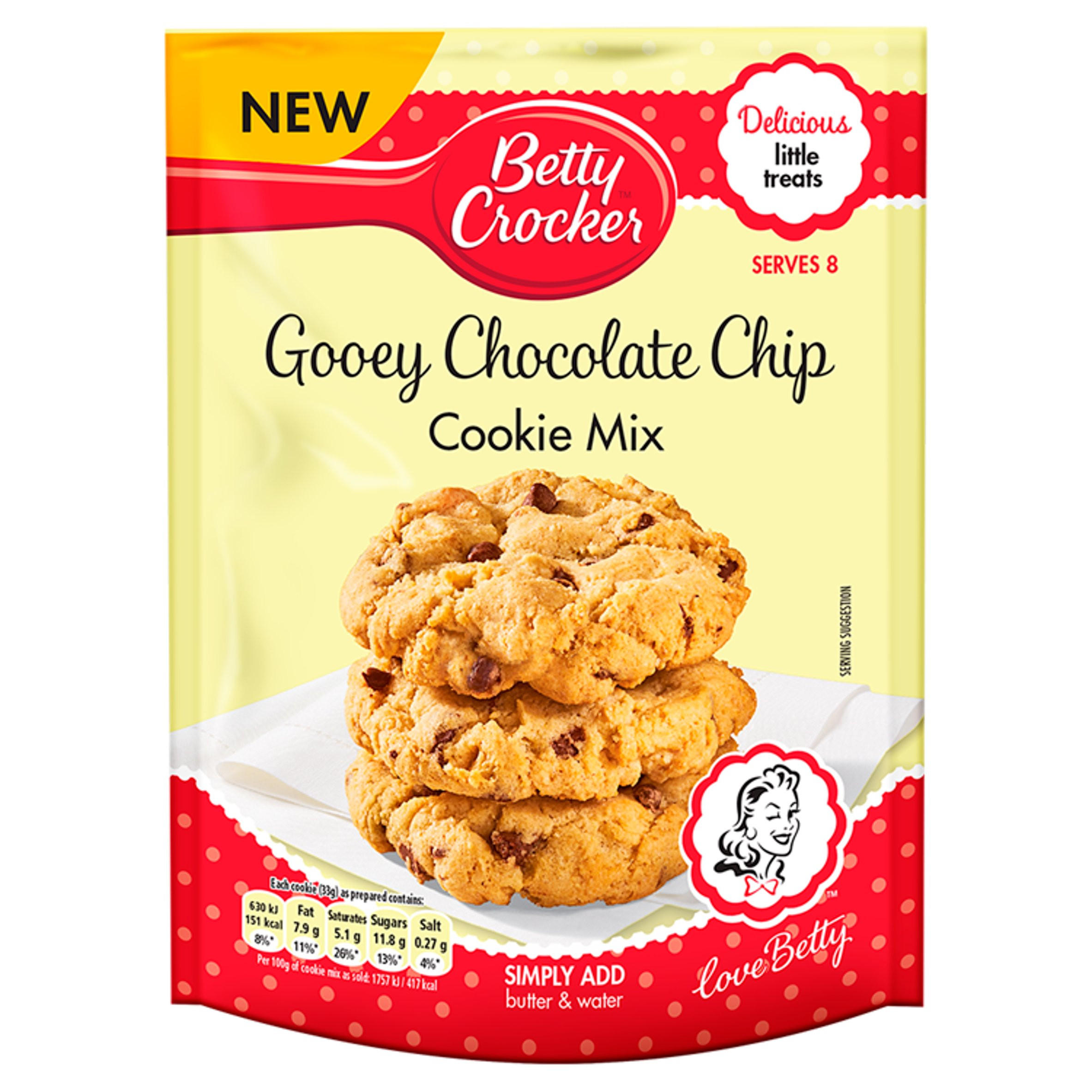 Betty Crocker Gooey Chocolate Chip Cookie Mix 200g 79854 T1 