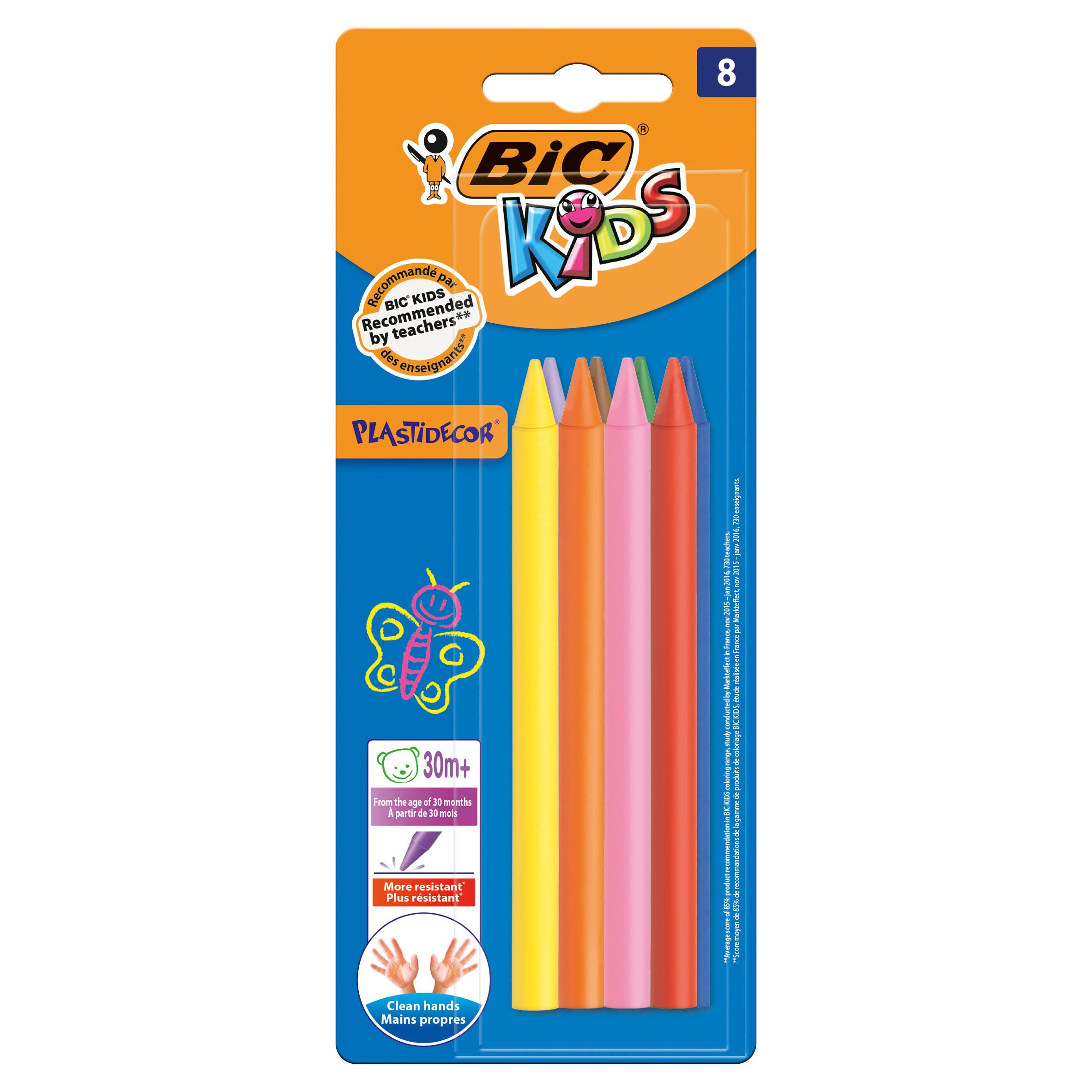 Bic Kids Plastidecor Coloured Crayons Assorted Pack of 24 - Hunt Office  Ireland