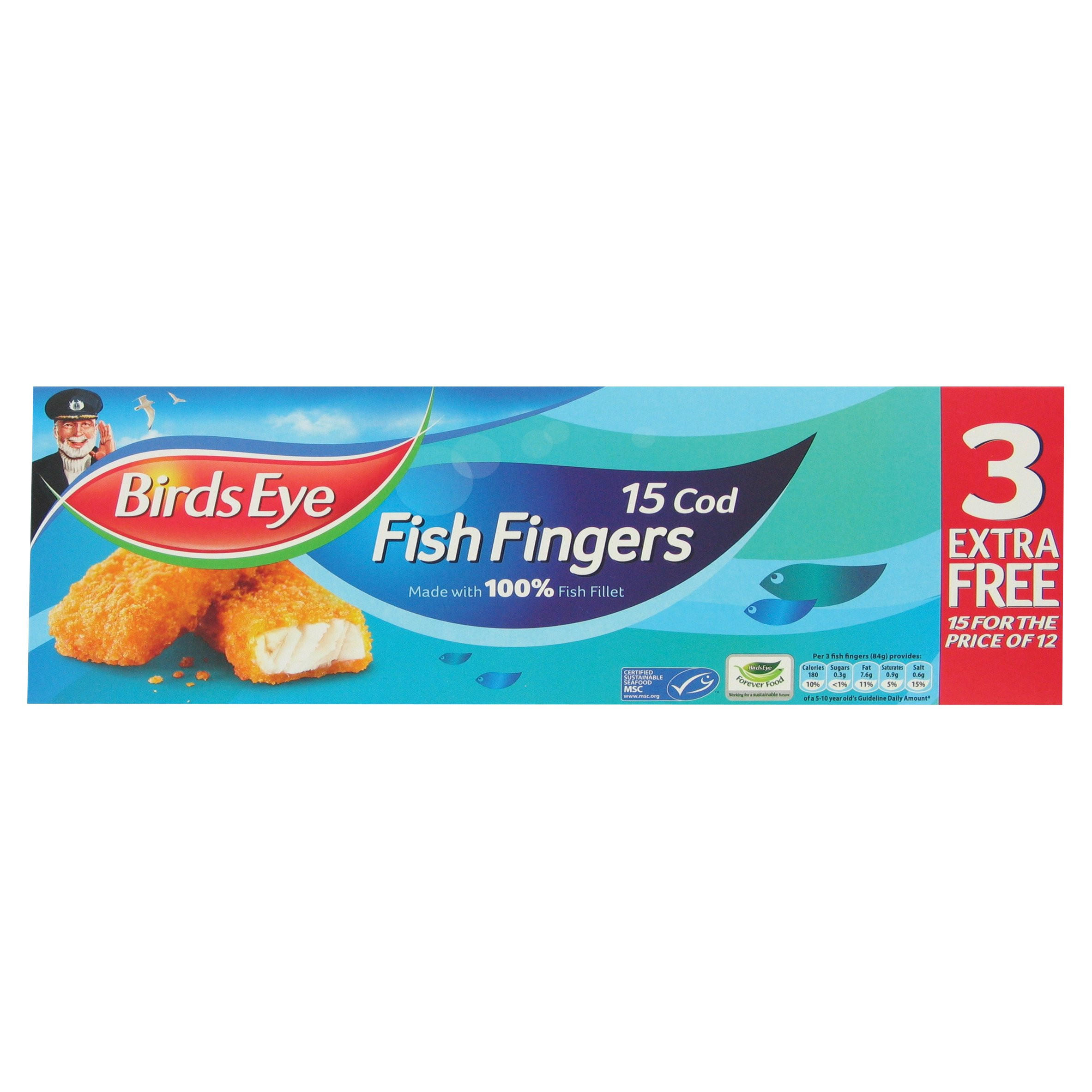 Birds Eye 15 Cod Fish Fingers 420g