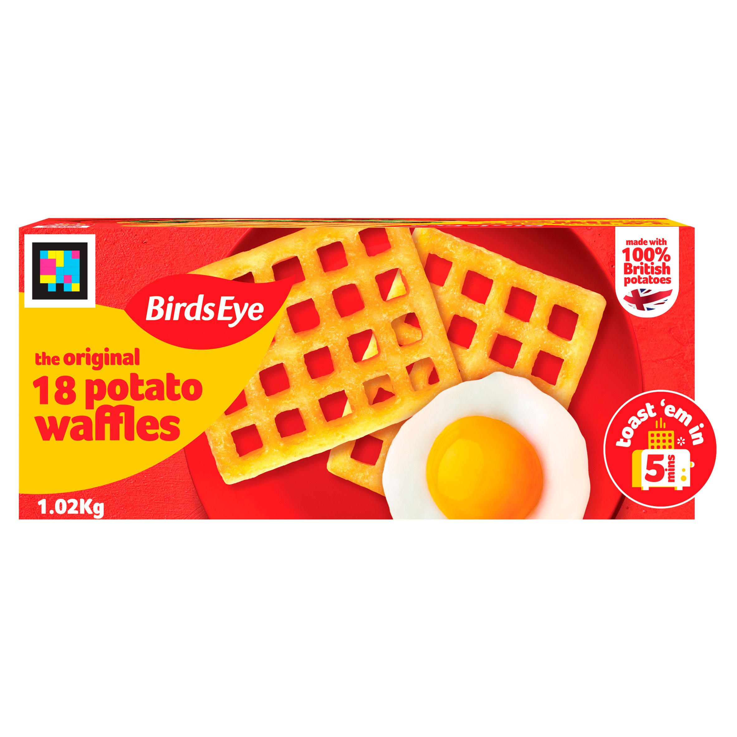 Birds Eye 18 Potato Waffles 1.02Kg
