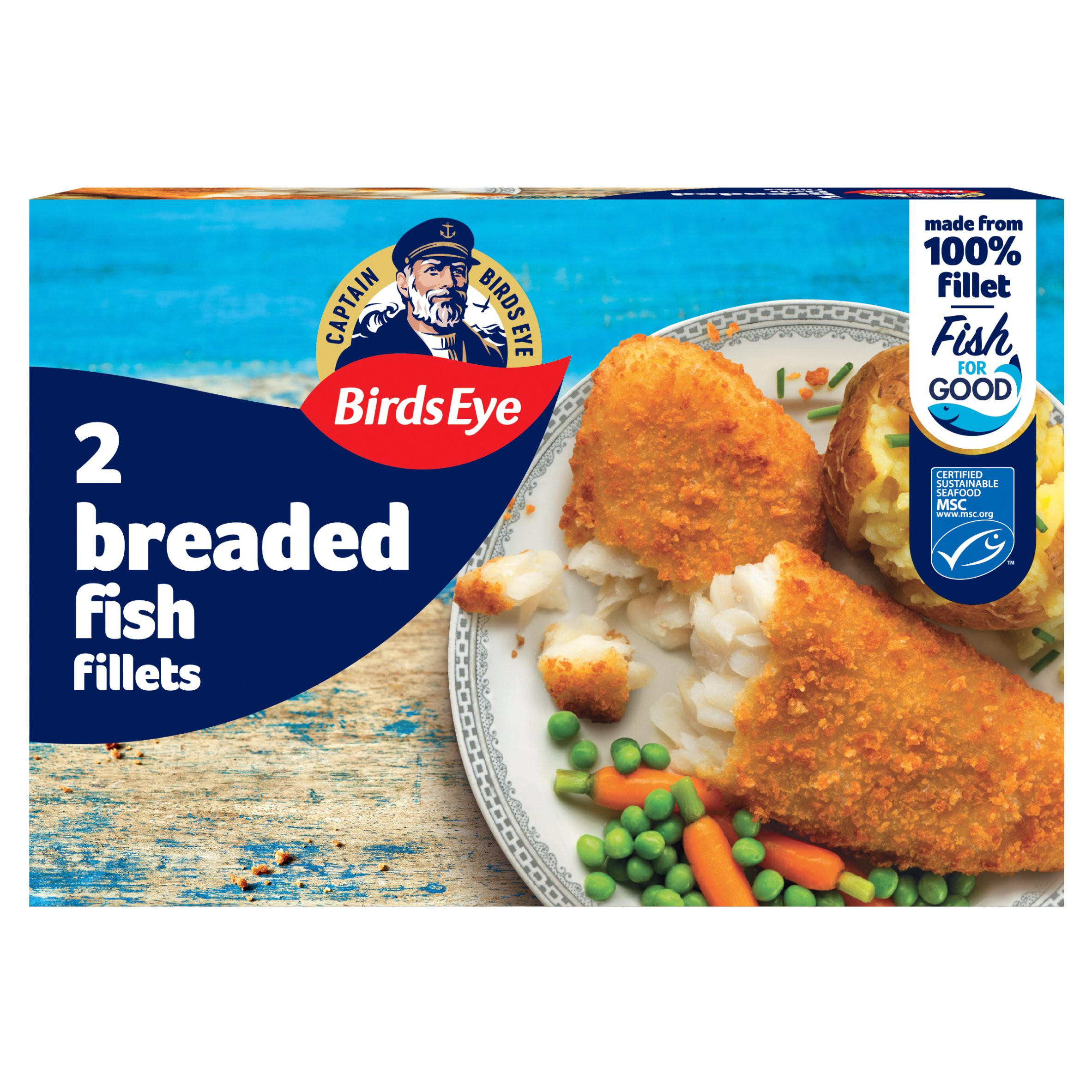 Birds Eye 2 Breaded Fish Fillets 200g | Battered & Breaded Fish ...