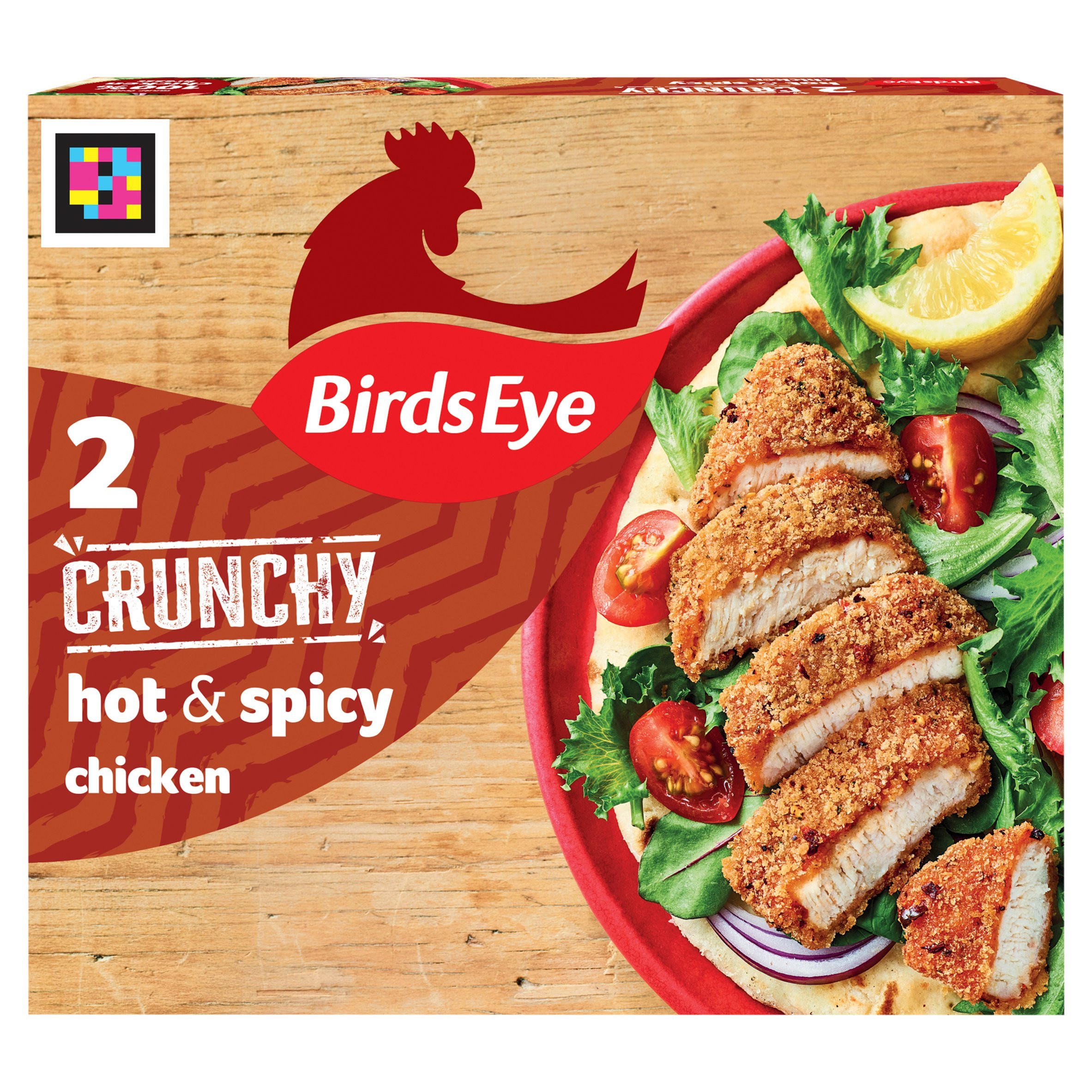 Birds Eye 2 Hot & Spicy Breaded Chicken Breast Steaks 180g