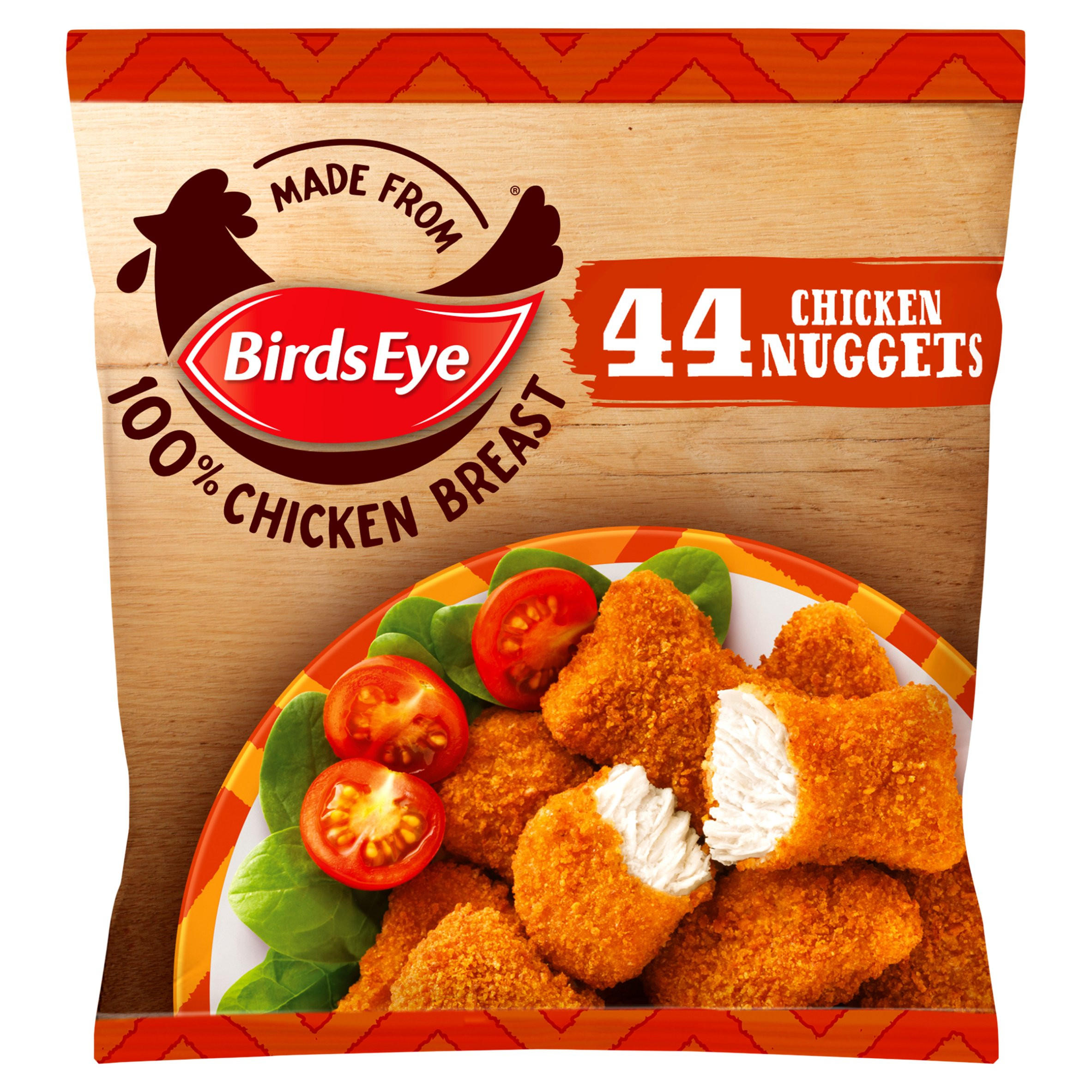Birds Eye 44 Chicken Nuggets with Golden Wholegrain 695g Breaded