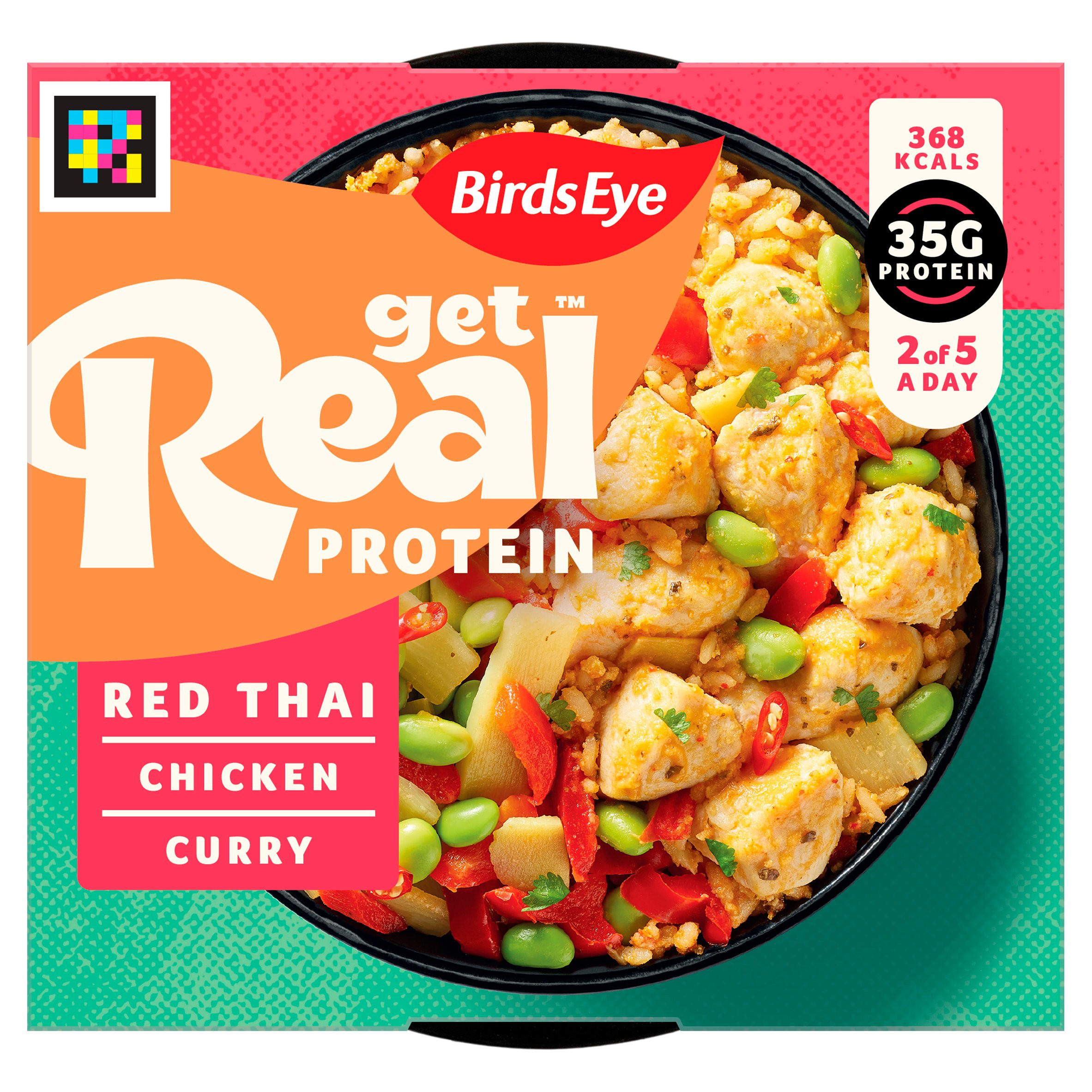 Birds Eye Get Real Protein Red Thai Chicken Curry 350g, folic acid free