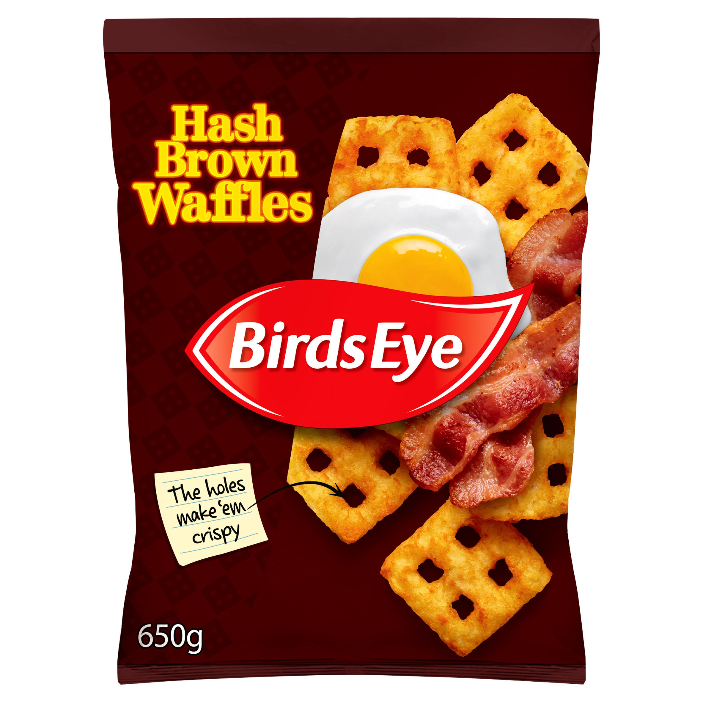 Birds Eye Hash Brown Potato Waffles 650G Vegan Iceland Foods