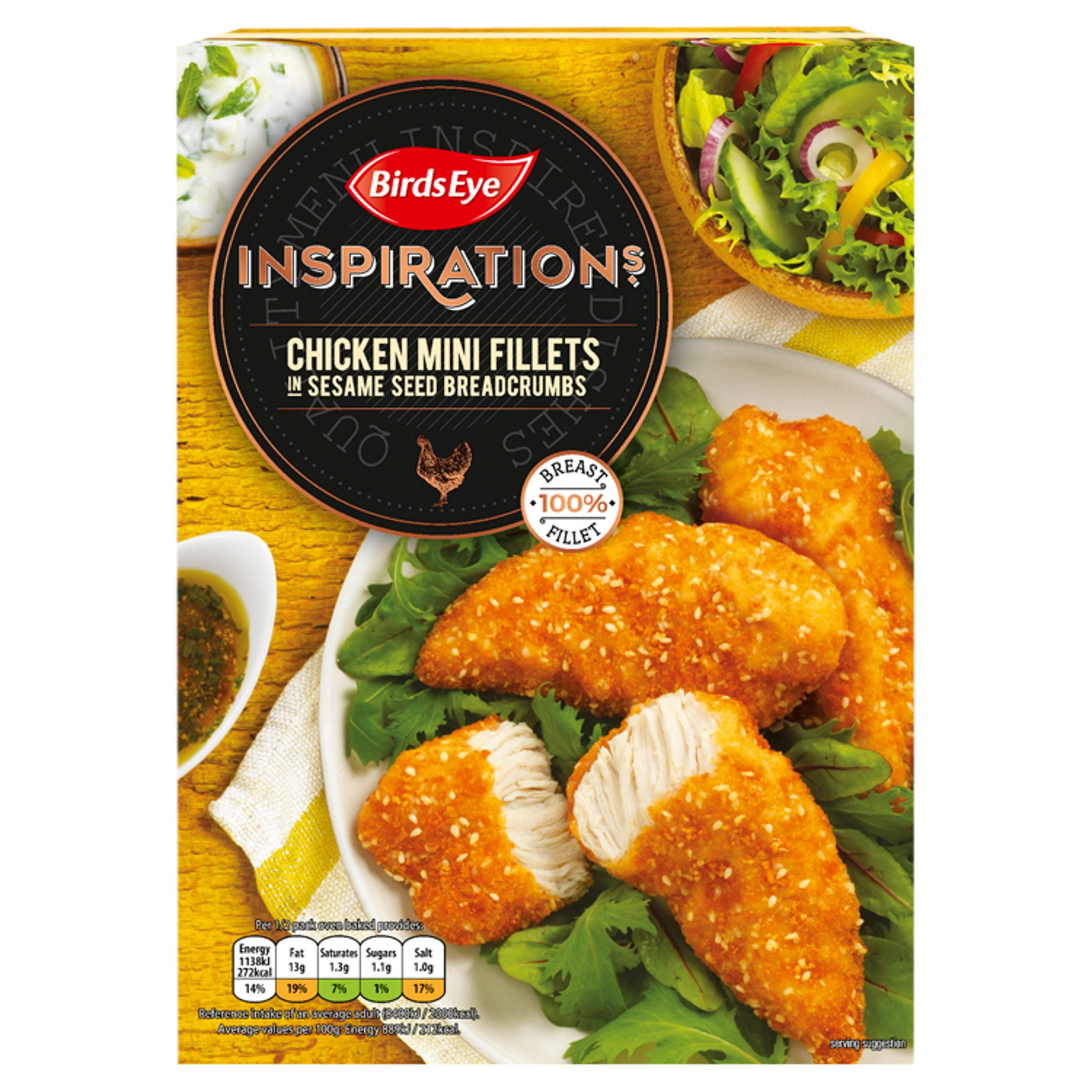 Birds Eye Inspirations Chicken Mini Fillets in Sesame Seed Breadcrumbs