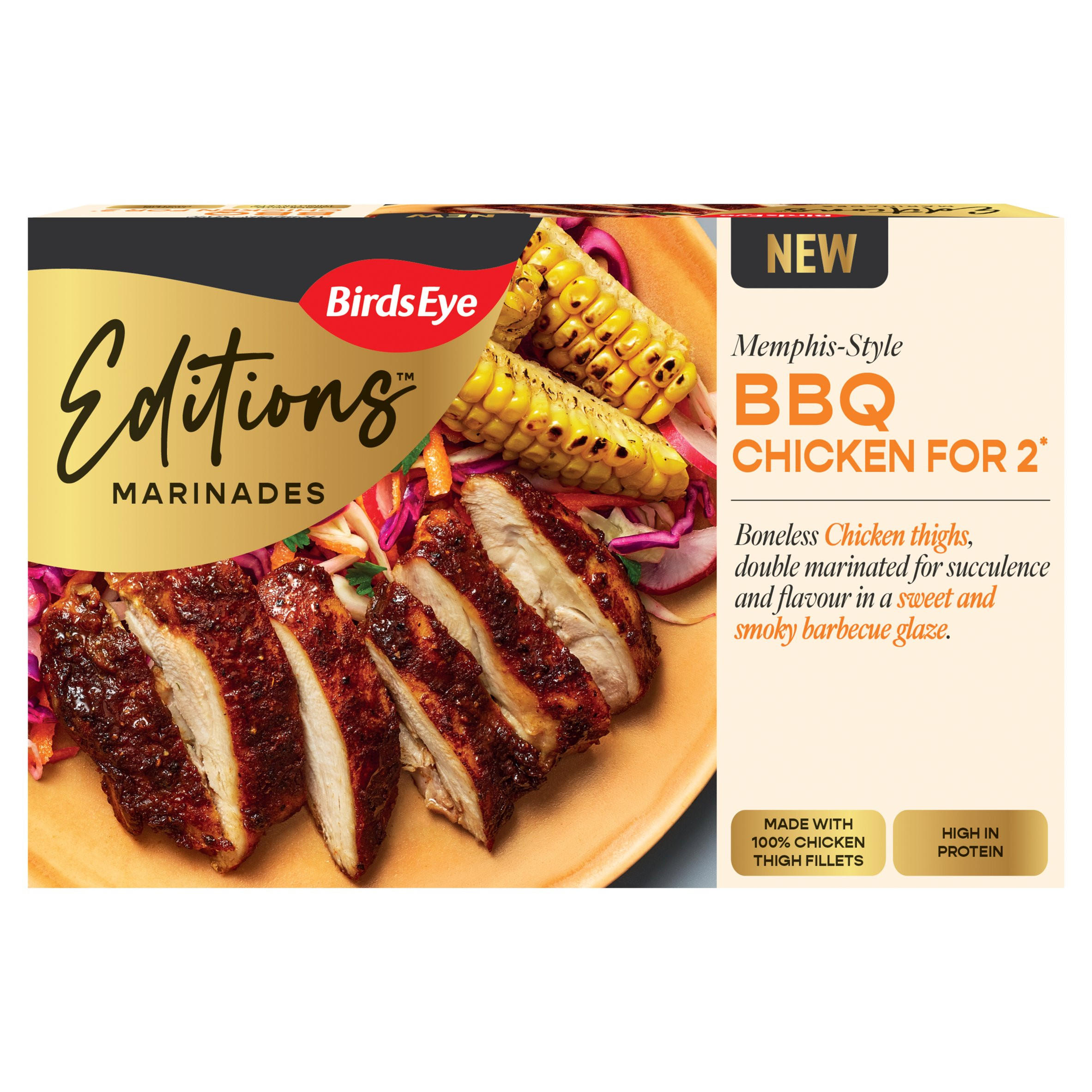 Birds Eye Memphis BBQ Marinated Chicken Thigh Fillets 250g