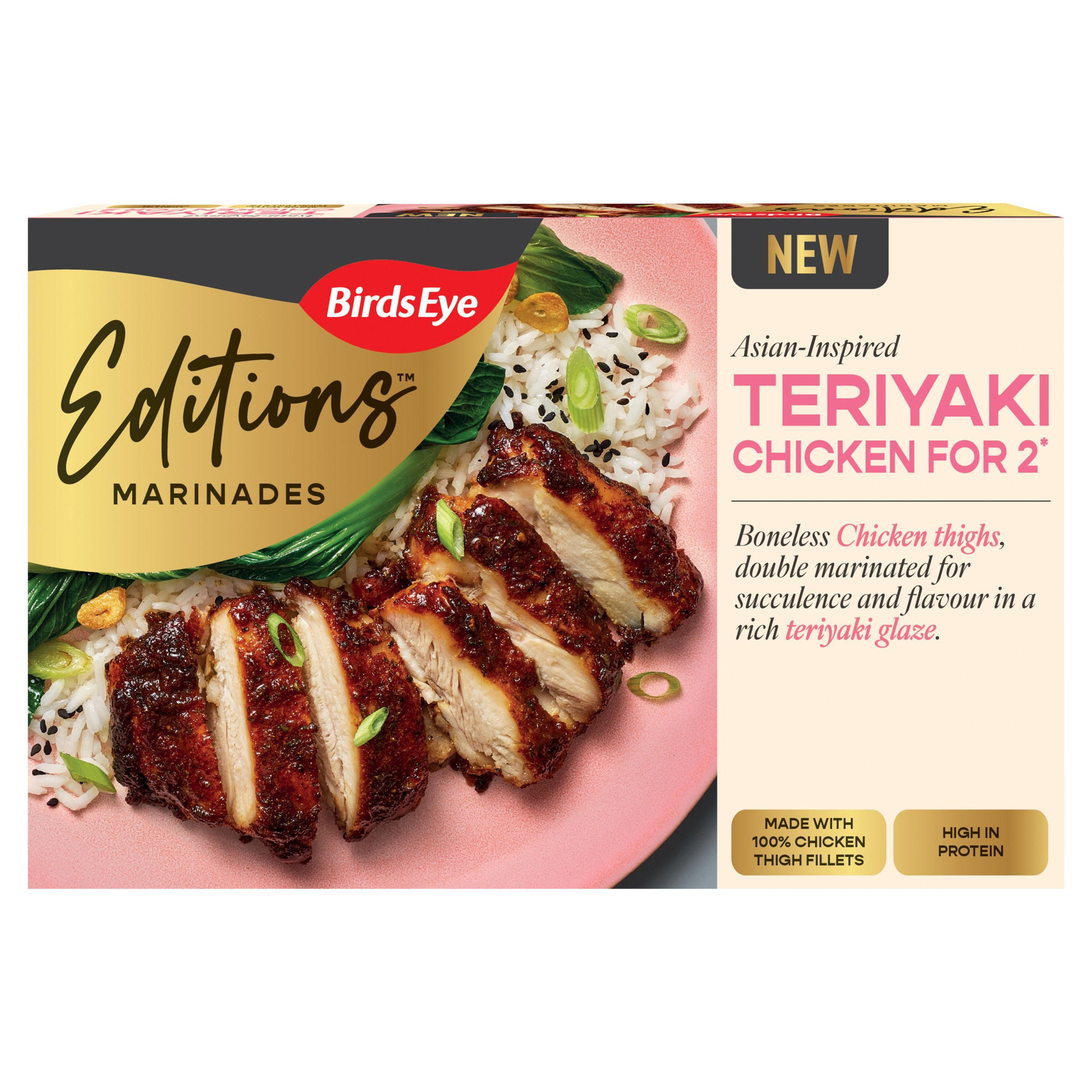Birds Eye Teriyaki Marinated Chicken Thigh Fillets 250g