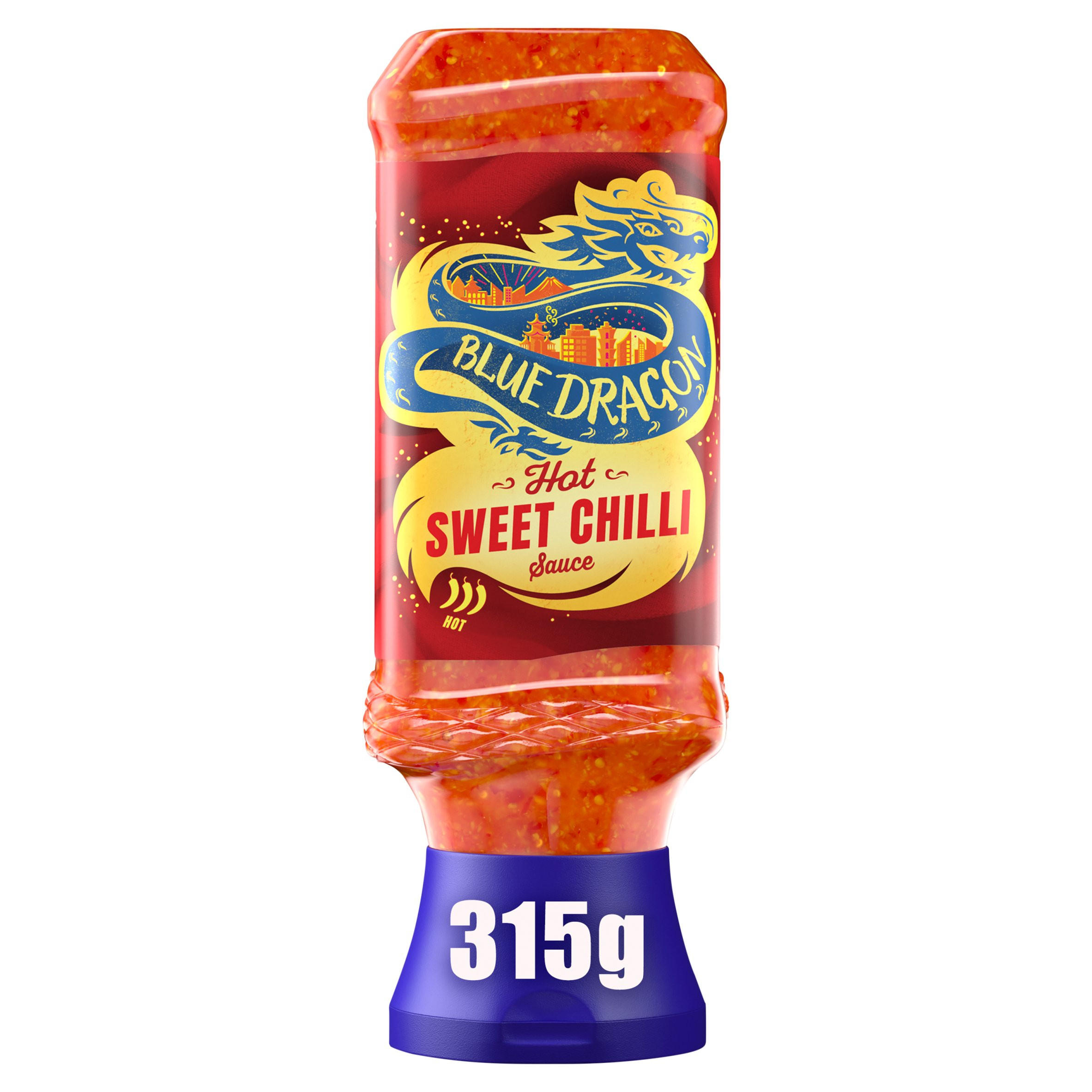 Blue Dragon Hot Sweet Chilli Dipping Sauce 315g, folic acid free