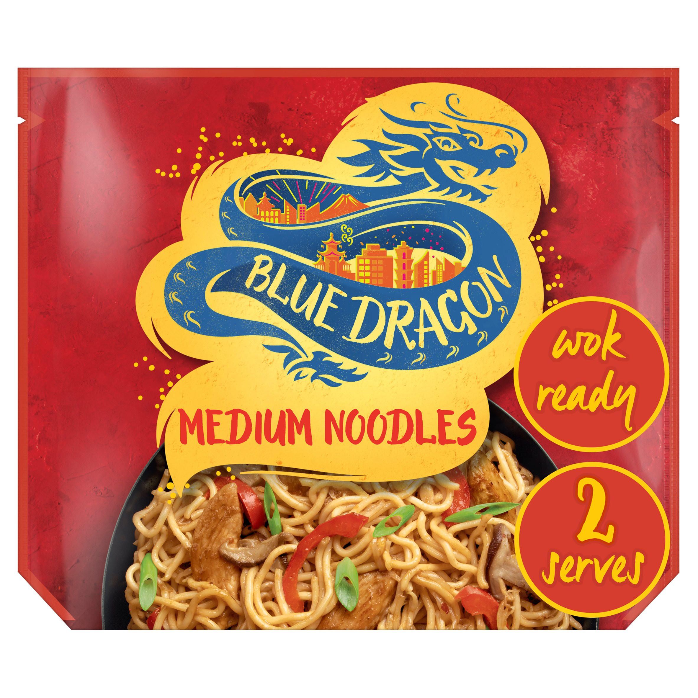 Blue Dragon Medium Wok Ready Noodles 300g | Noodles | Iceland Foods