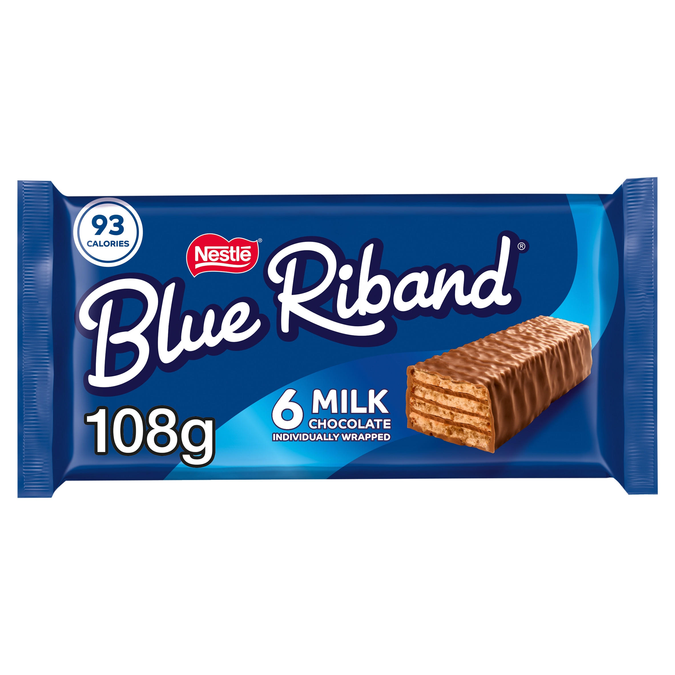 Blue Riband Original Milk Chocolate Wafer Biscuit Bar Multipack 18g 6