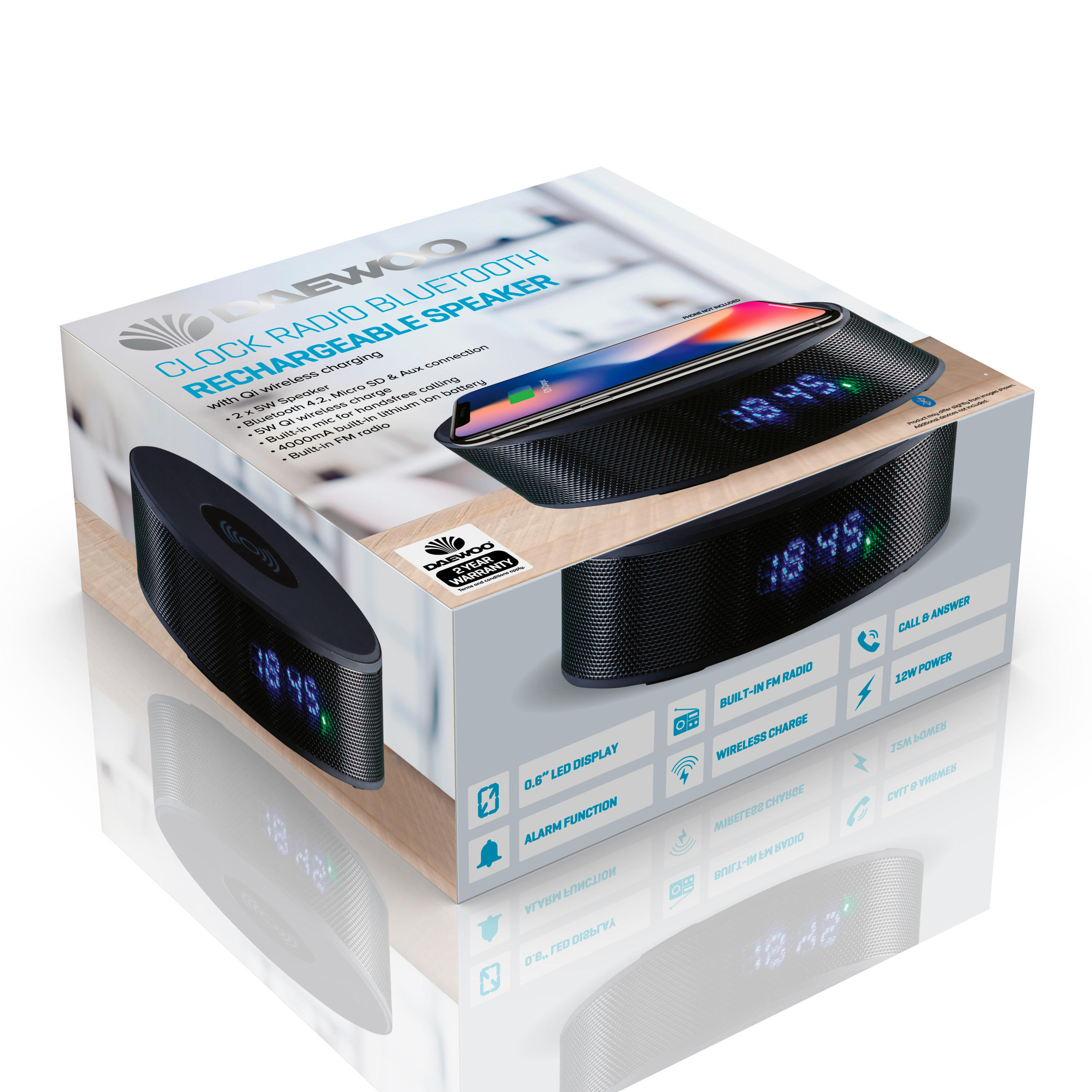 Daewoo Clock Radio Appliances Iceland Foods