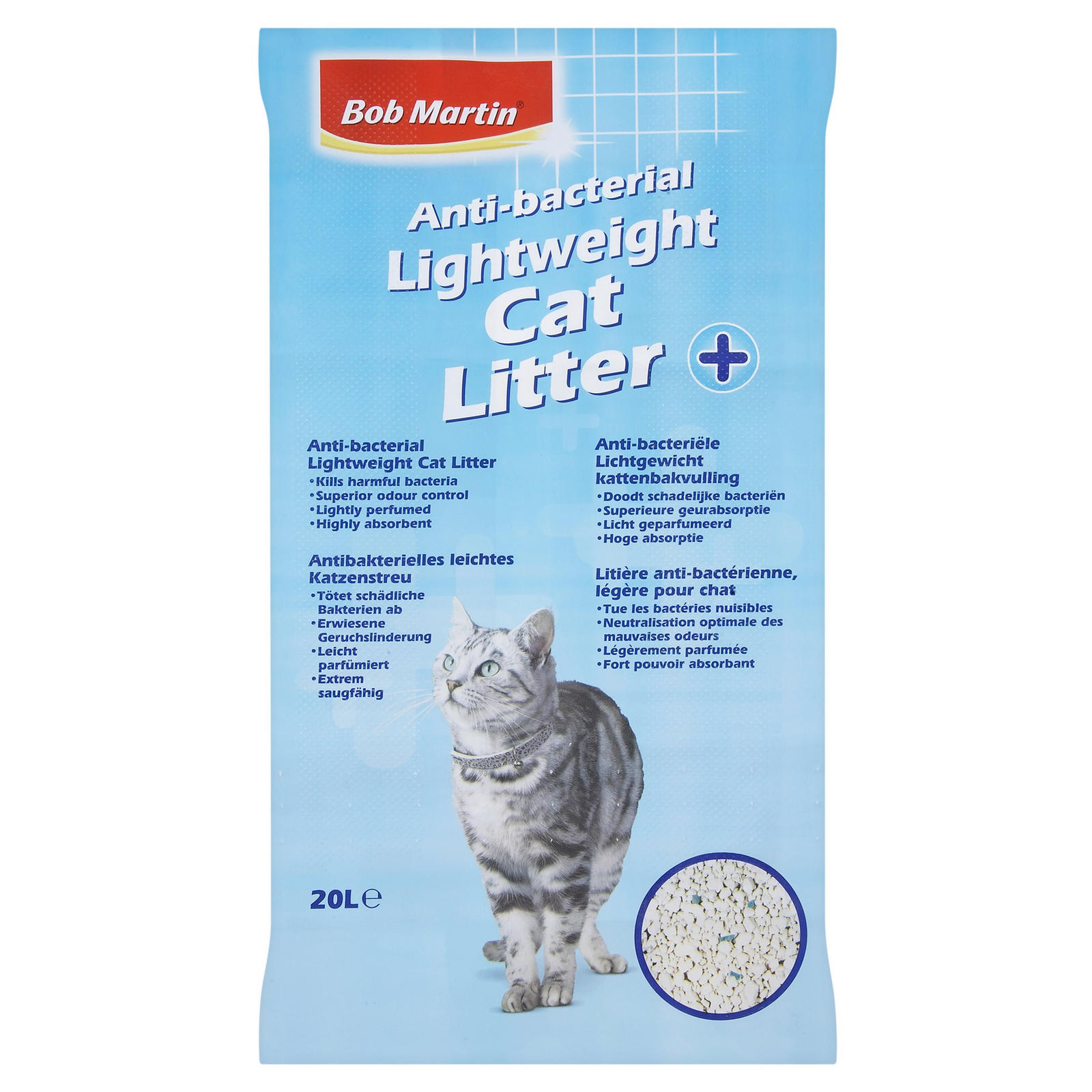 Bob Martin AntiBacterial Lightweight Cat Litter 20L Cat Food