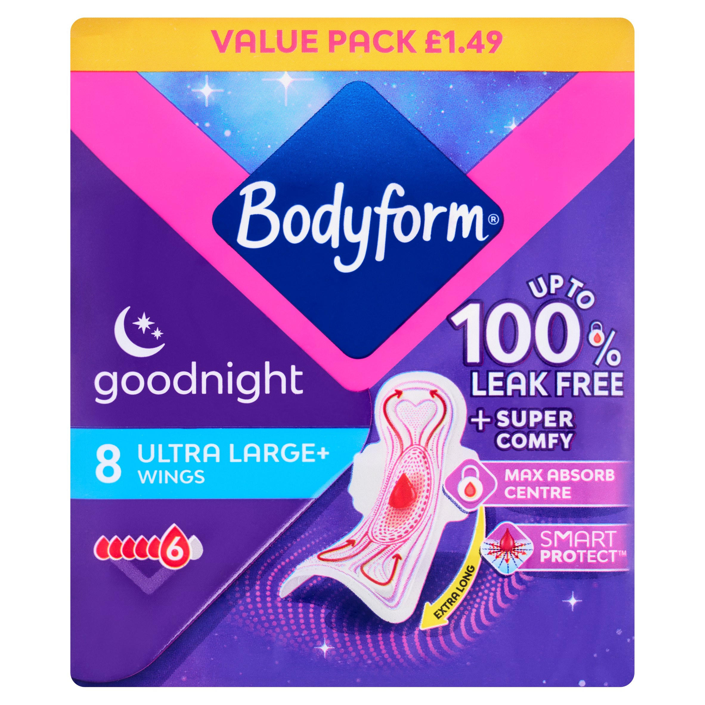 Bodyform Ultra Normal Sanitary Towels Wings 12 pack