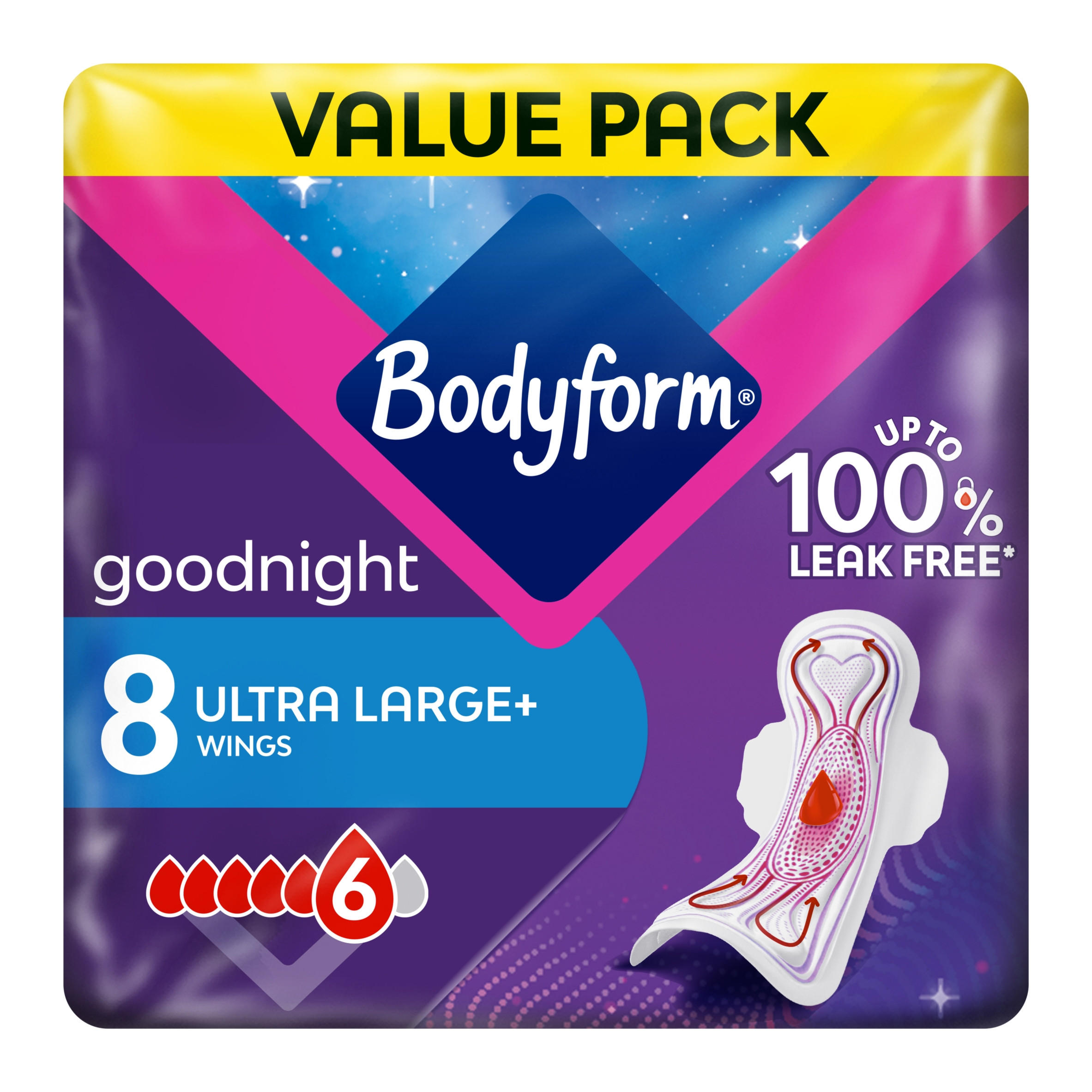 Bodyform Ultra Night Extra Sanitary Towels