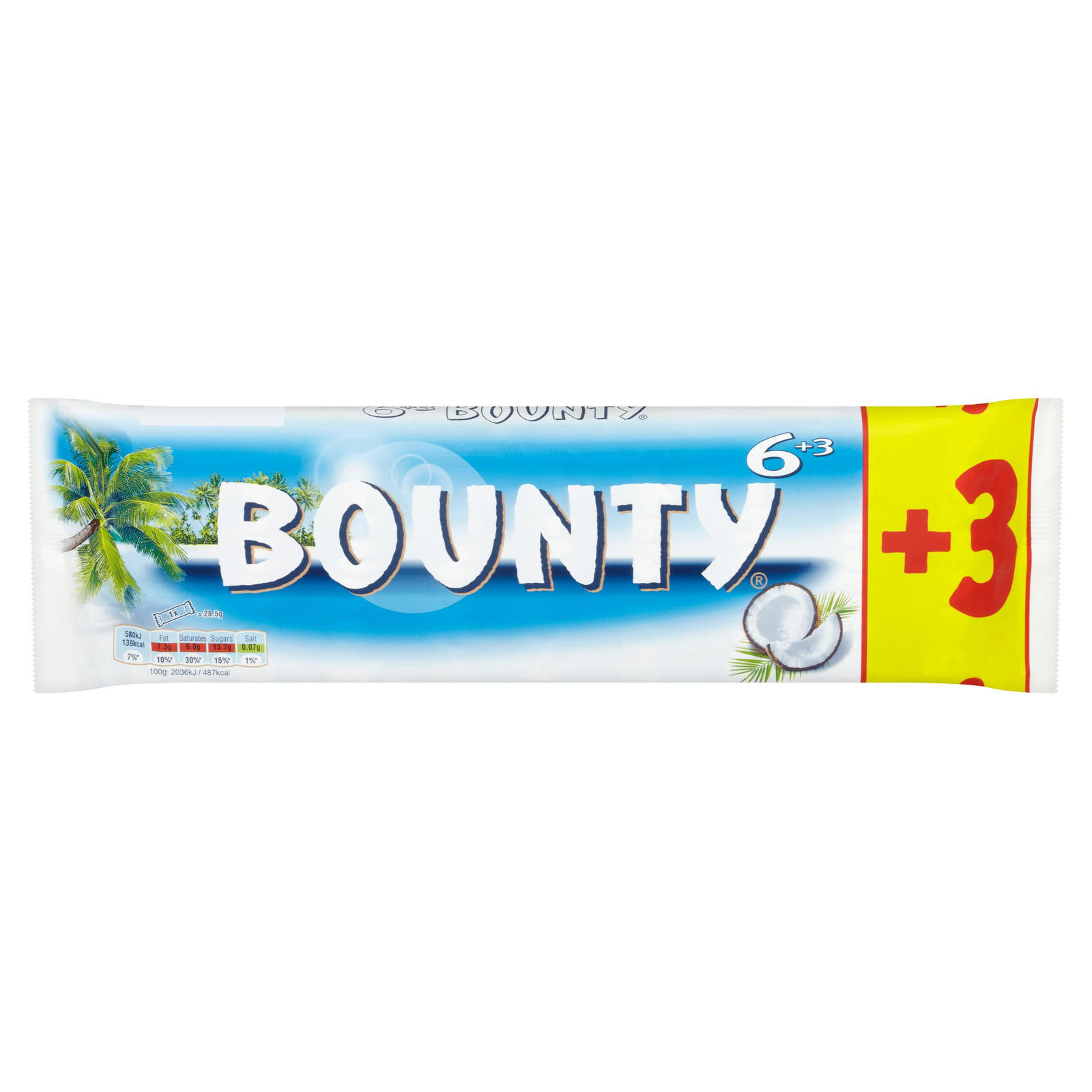 BOUNTY® 9 x 28.5g (256.5g) | Multipacks | Iceland Foods