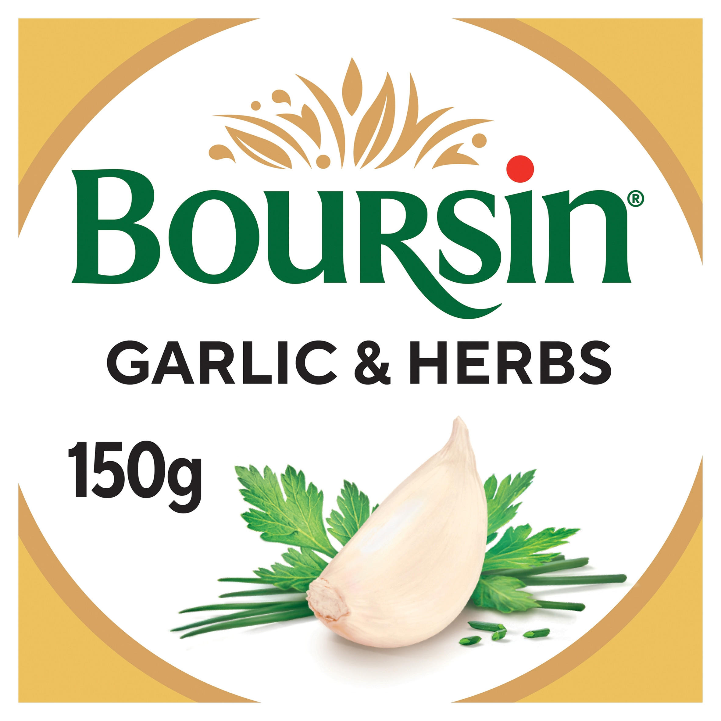 BOURSIN Garlic & Herbs Soft French Cream Cheese 150g