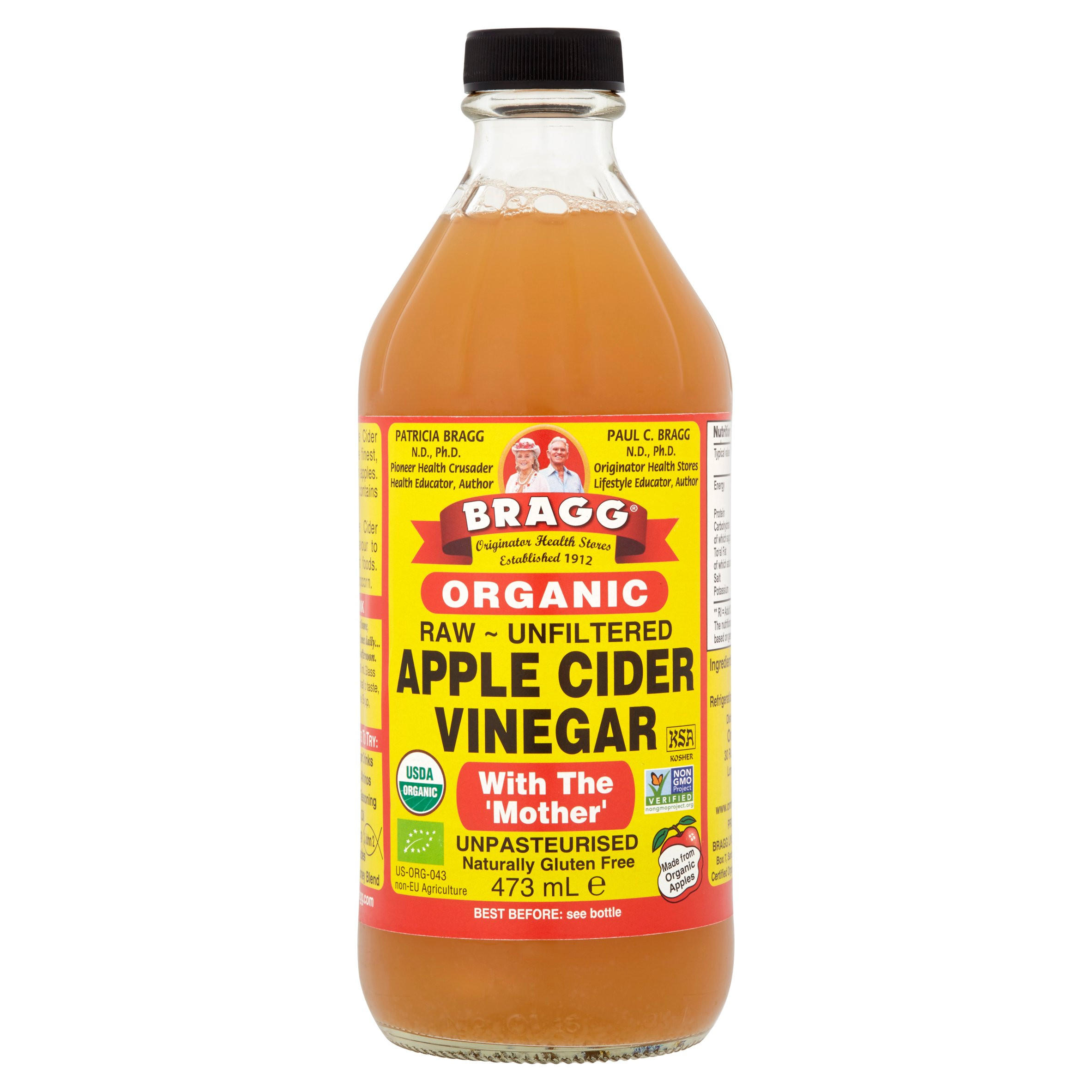 Braggs Organic Apple Cider Vinegar With The Mother 473ml Salt Pepper And Vinegar Iceland Foods 9460