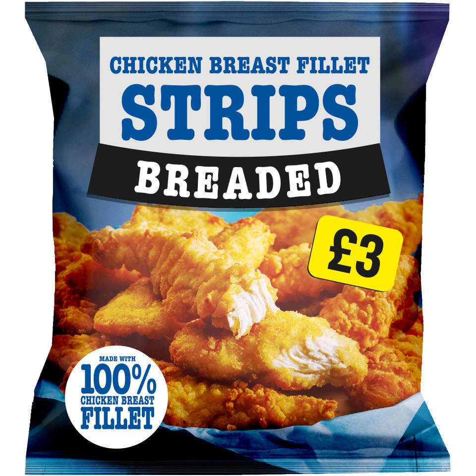 Breaded Chicken Breast Fillet Strips 600g Chicken Iceland Foods