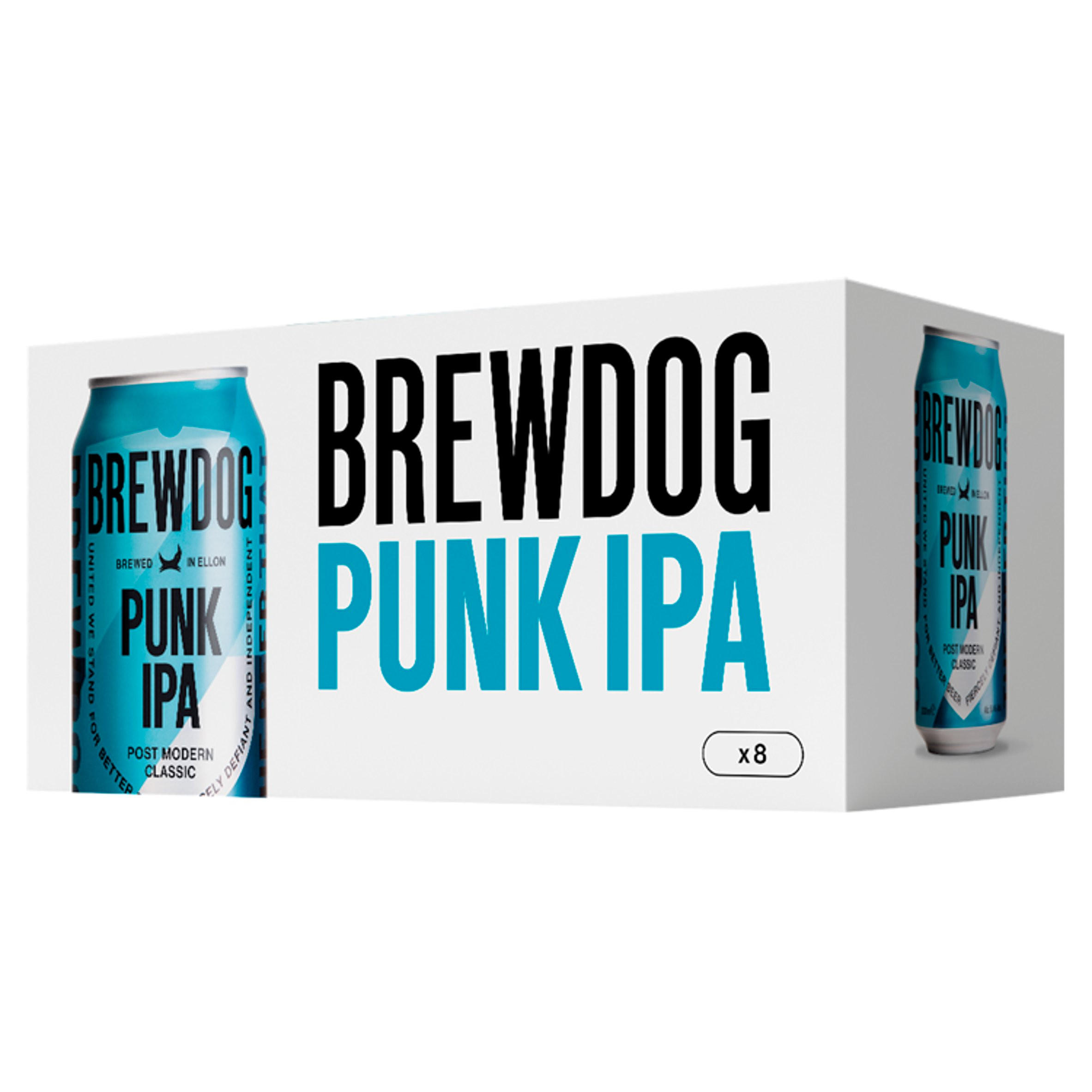 BrewDog Punk IPA 8 x 330ml Beer, Cider & Ales Iceland Foods