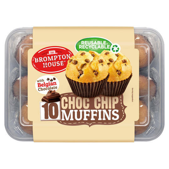 Brompton House Choc Chip Muffins 10 x 25g (250g)