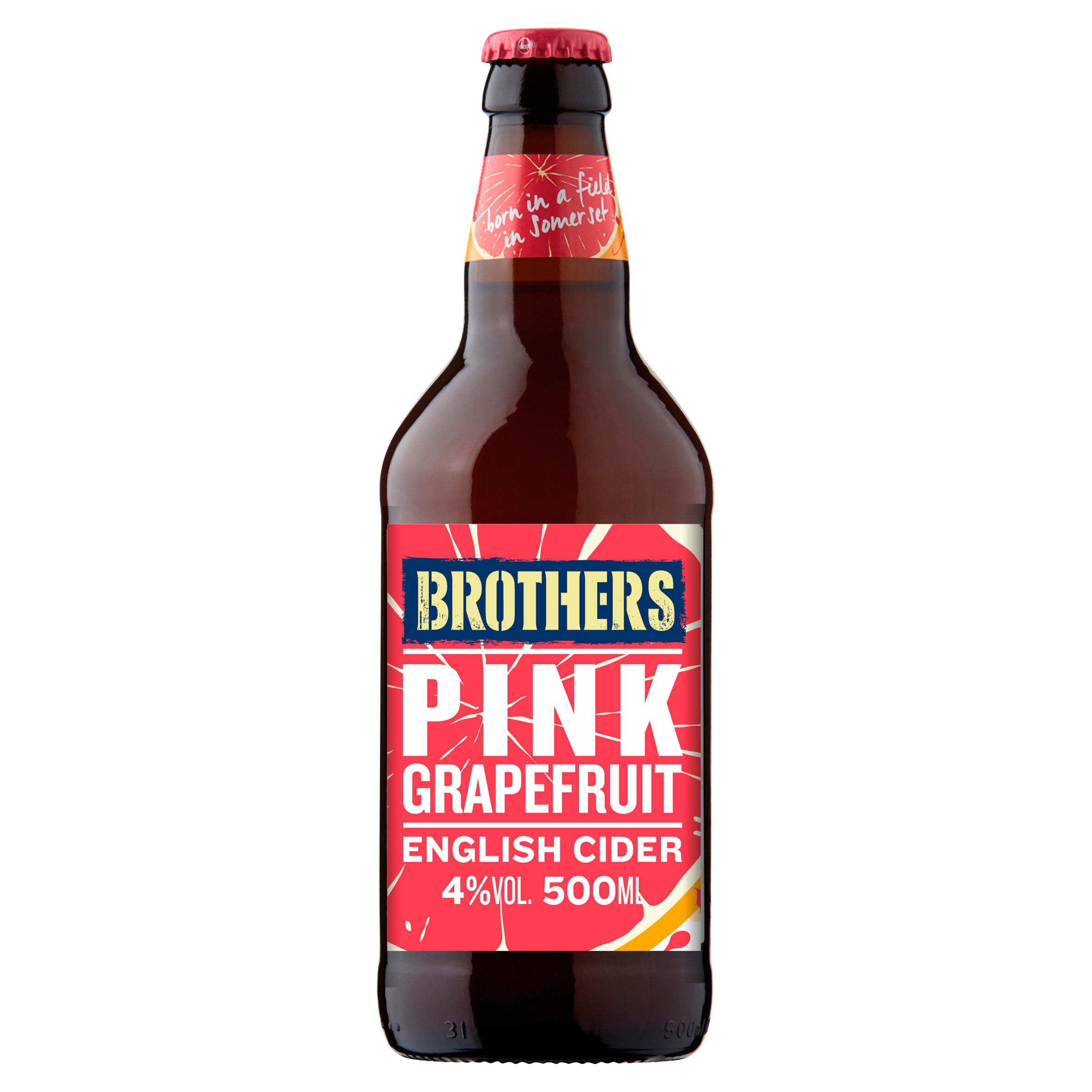 Brothers Pink Grapefruit English Cider 500ml Cider Iceland Foods