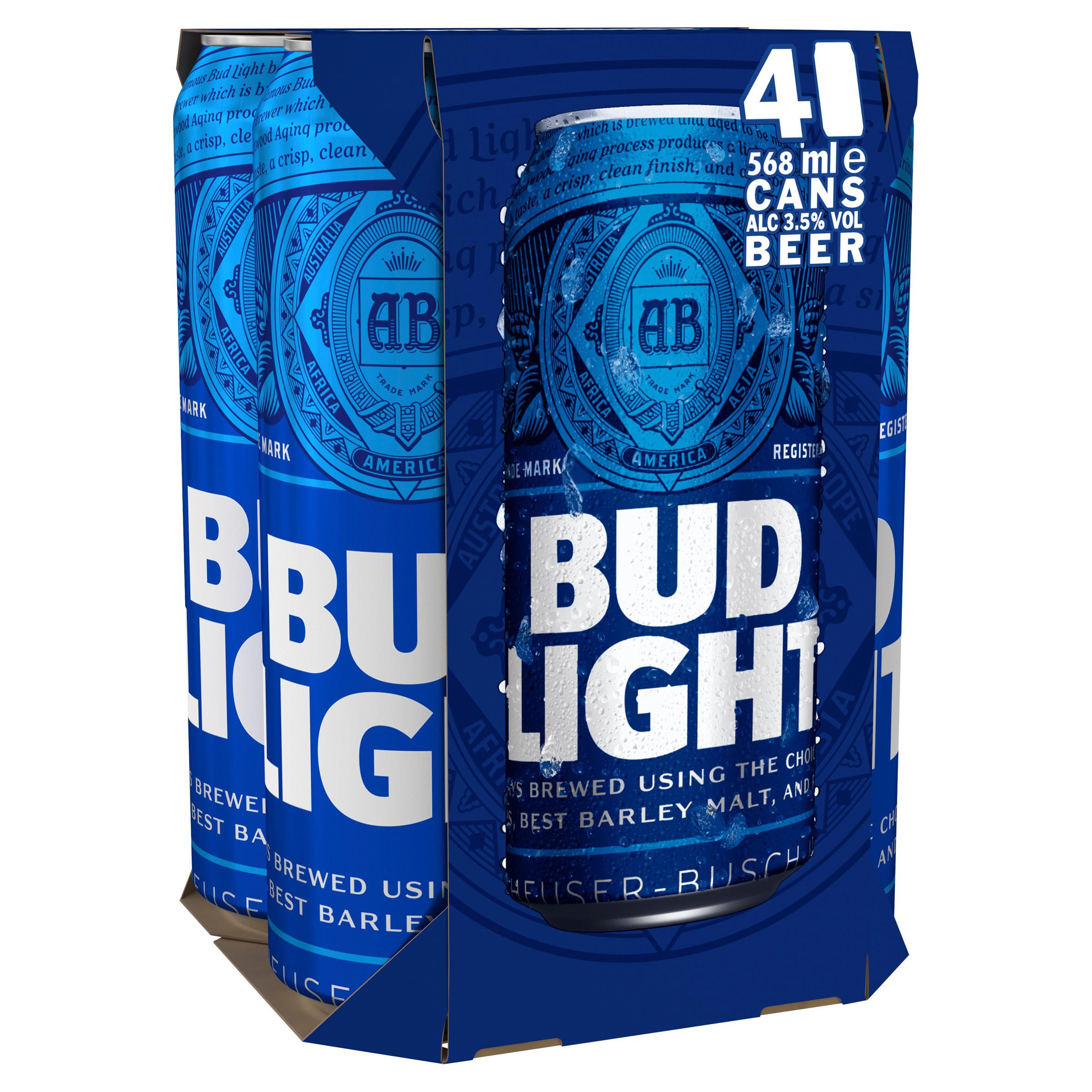 Bud Light Lager Beer 4 x 568ml | Beer | Iceland Foods