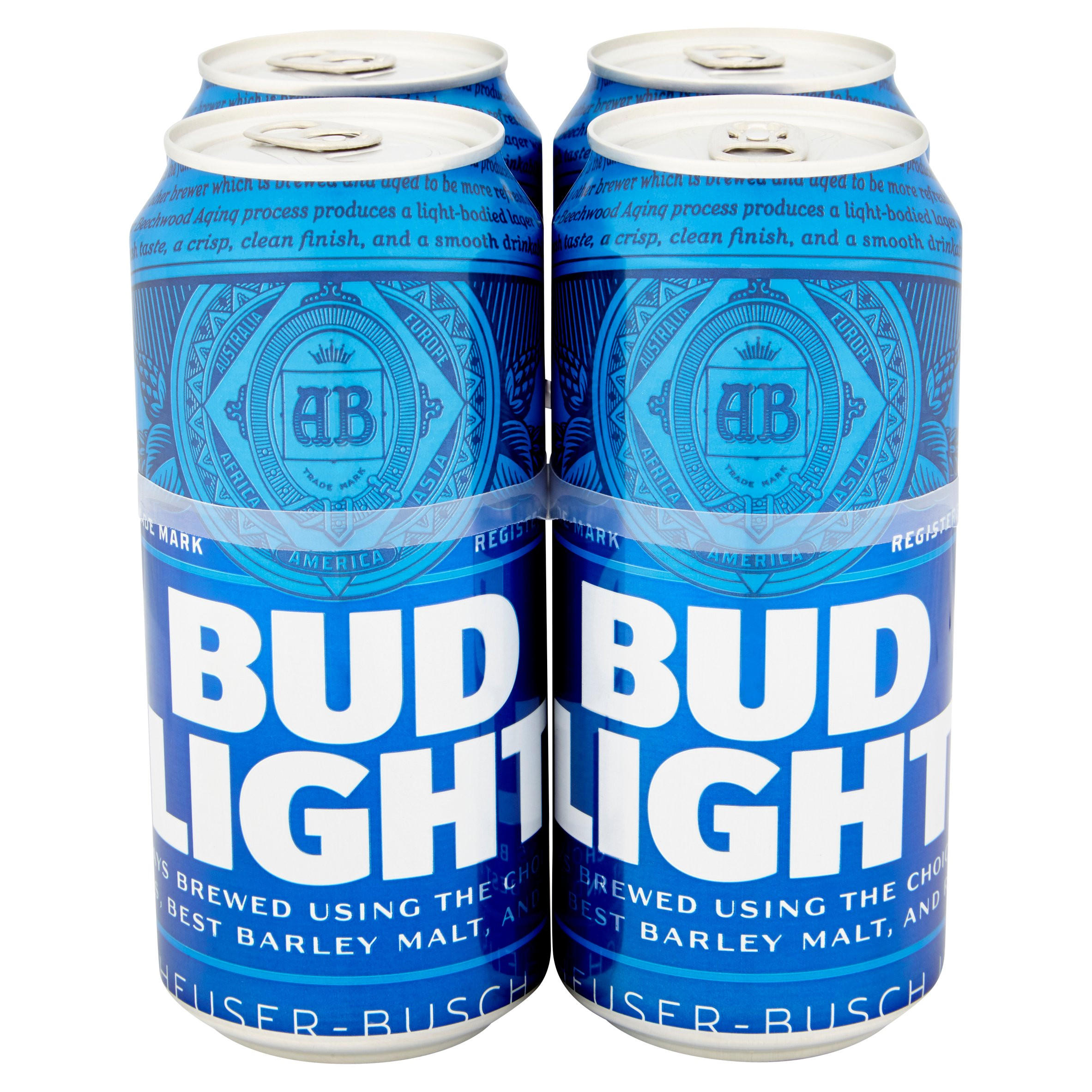 Bud Light Lager Beer Cans 4 x 440ml Beer, Cider & Ales Iceland Foods