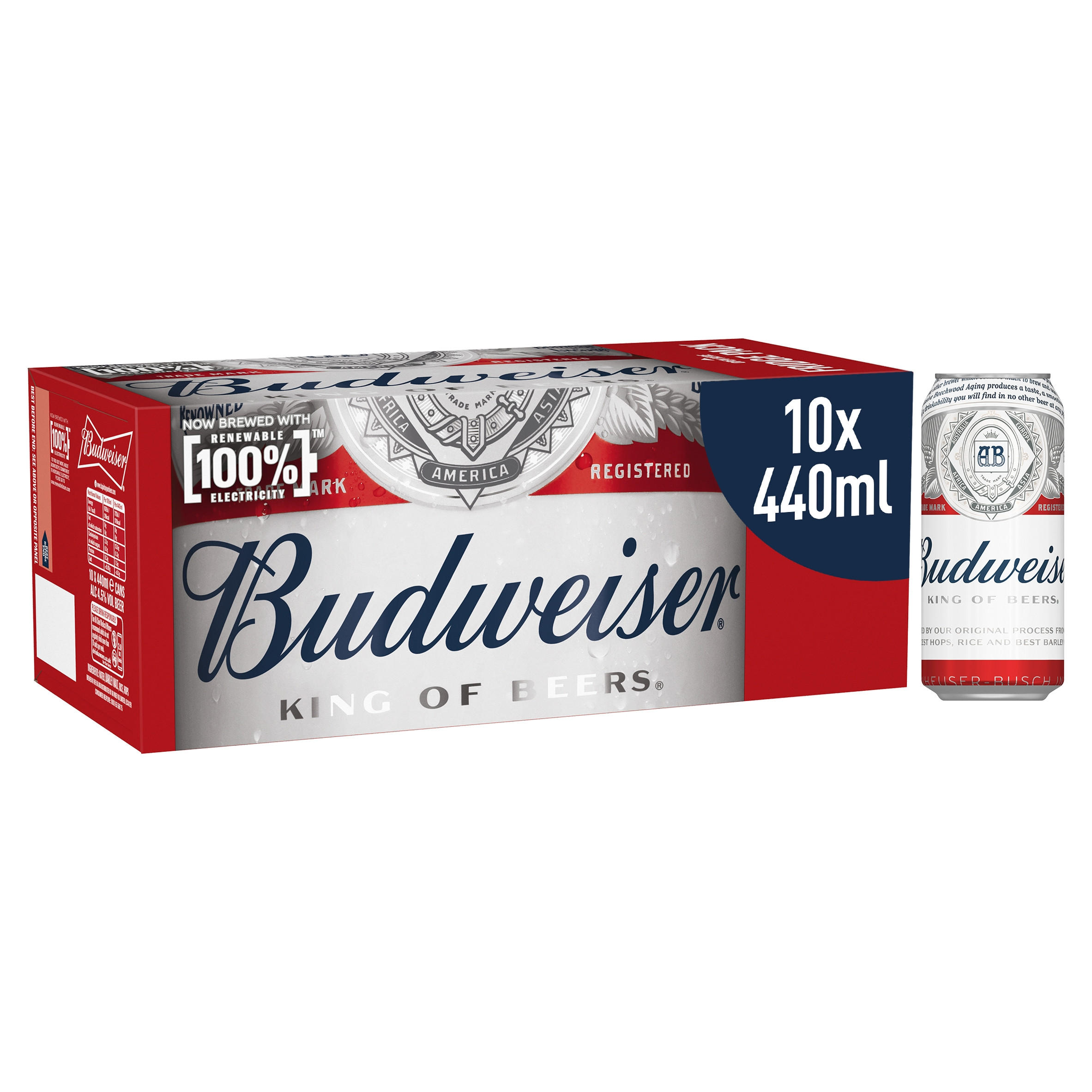 Bud Light Lager Beer Can, 4 x 440ml : : Grocery