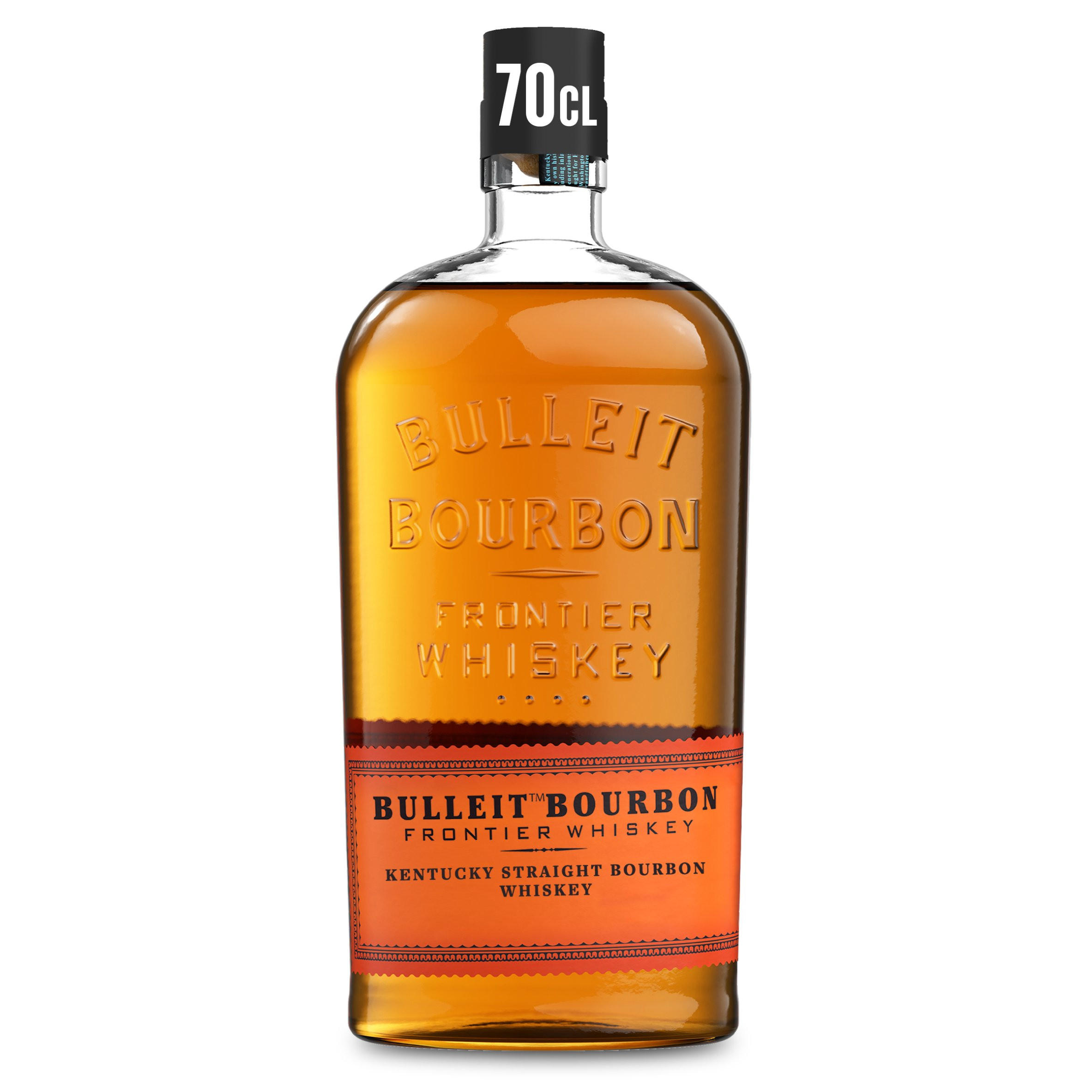 Bulleit Bourbon Frontier Whiskey 45 vol 70cl Bottle Spirits & Pre