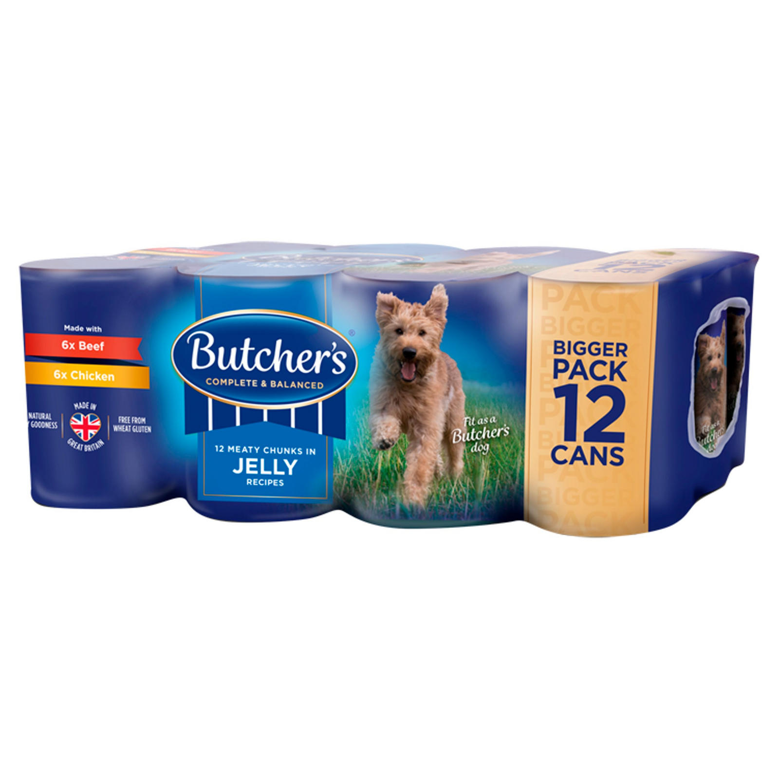 Butcher's Chunks in Jelly Recipes Wet Dog Food Tins 12 x