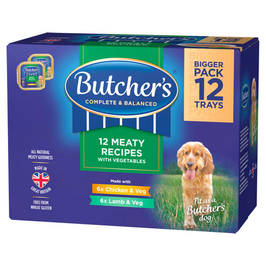 Butcher's Meat & Veg Wet Dog Food Trays 12 x 150g Dog